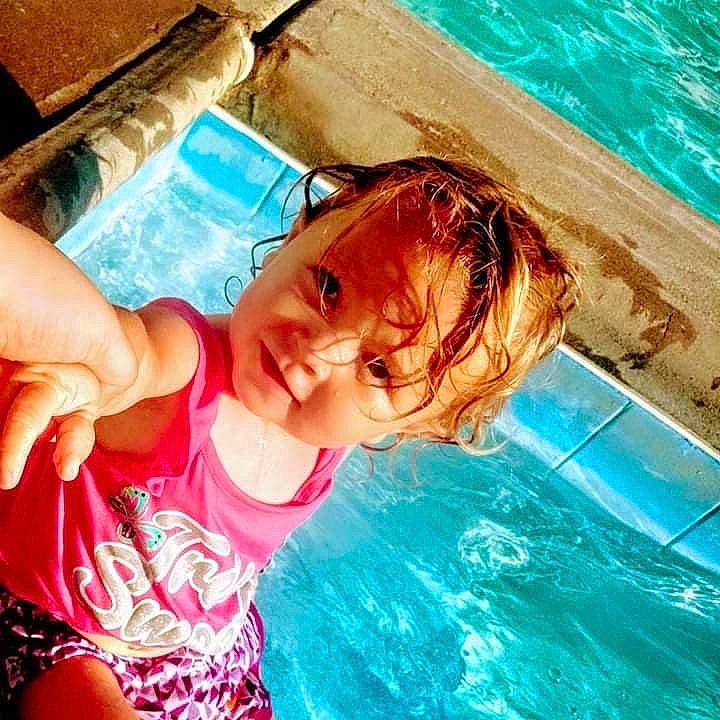 Brayleigh joined the competition — help win amazing prizes! baby, child, cool, fun, happy, leisure, person, photography, play, recreation, selfie, smile, summer, swimming, swimming_pool, swimwear, toddler, vacation, water