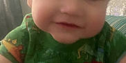 Zyro Duran is registered to the contest to win money with this photo: baby, bodypart, clothing, cushion, dress, face, happy, head, homedecor, indoors, mouth, pajamas, person, photography, portrait, selfie, shirt, smile, t_shirt, teeth