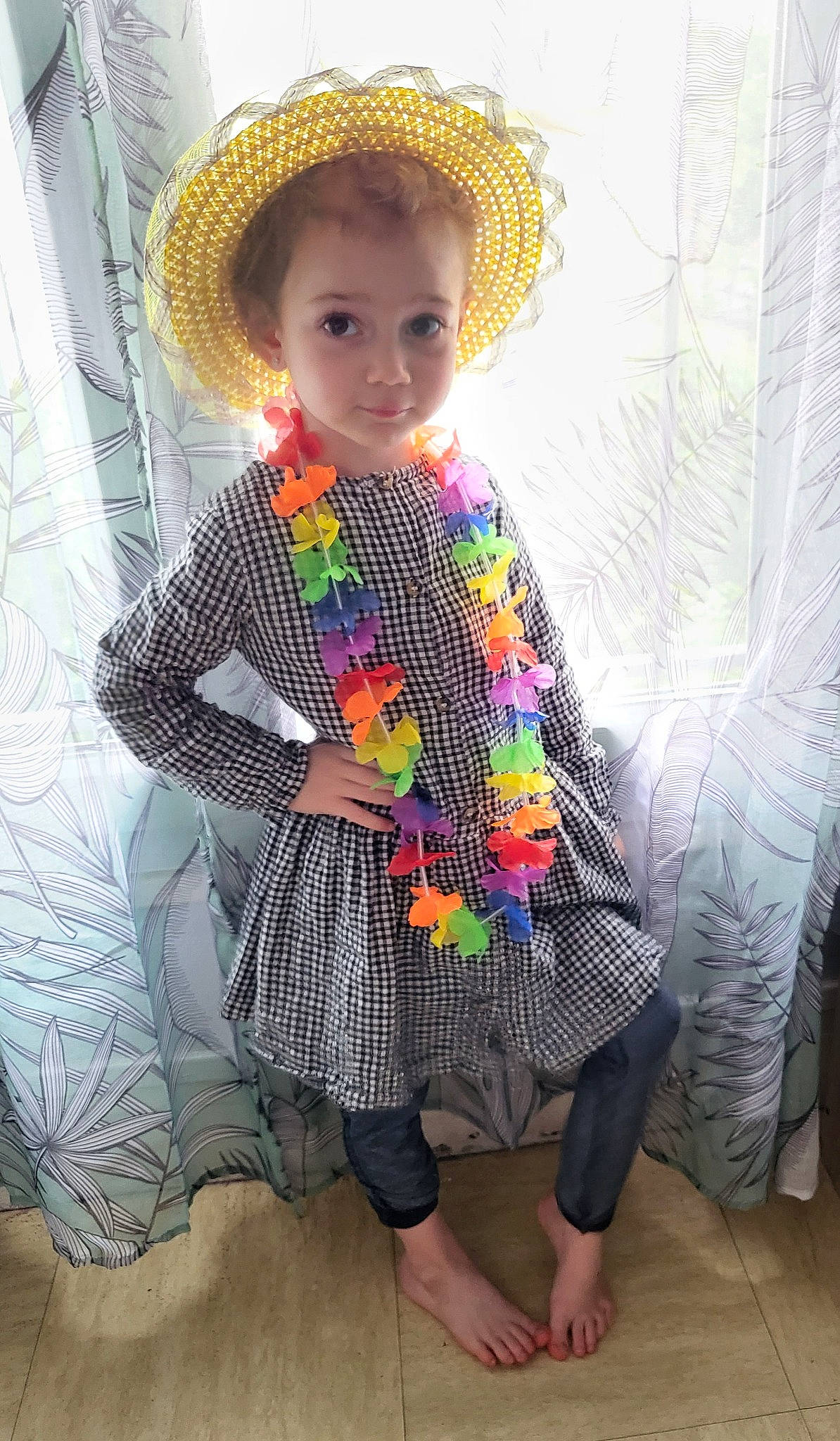 Irina participe au concours pour gagner de l'argent avec cette photo : costume_hat, doll, dress, fashion_accessory, fashion_design, formal_wear, hat, magenta, pattern, person, plant, purple, sitting, sleeve, sun_hat, tartan, toddler, toy, vintage_clothing, wig