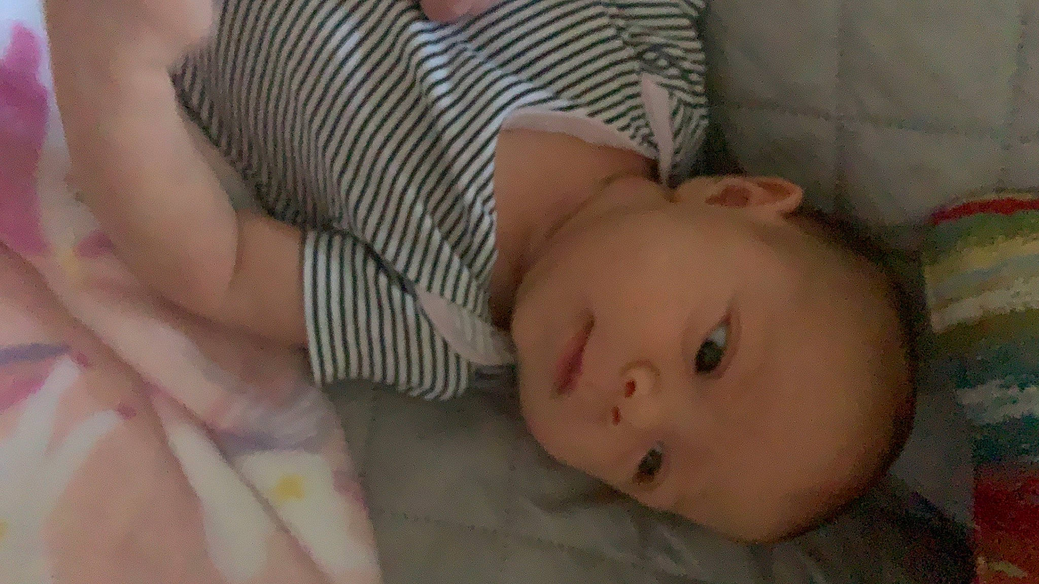 Guinevere Wright joined the competition — help win amazing prizes! baby, baby_sleeping, baby_toddler_clothing, cheek, chin, comfort, eye, eyebrow, eyelash, hand, human_body, iris, lip, mouth, neck, nose, pattern, person, skin, sleeve