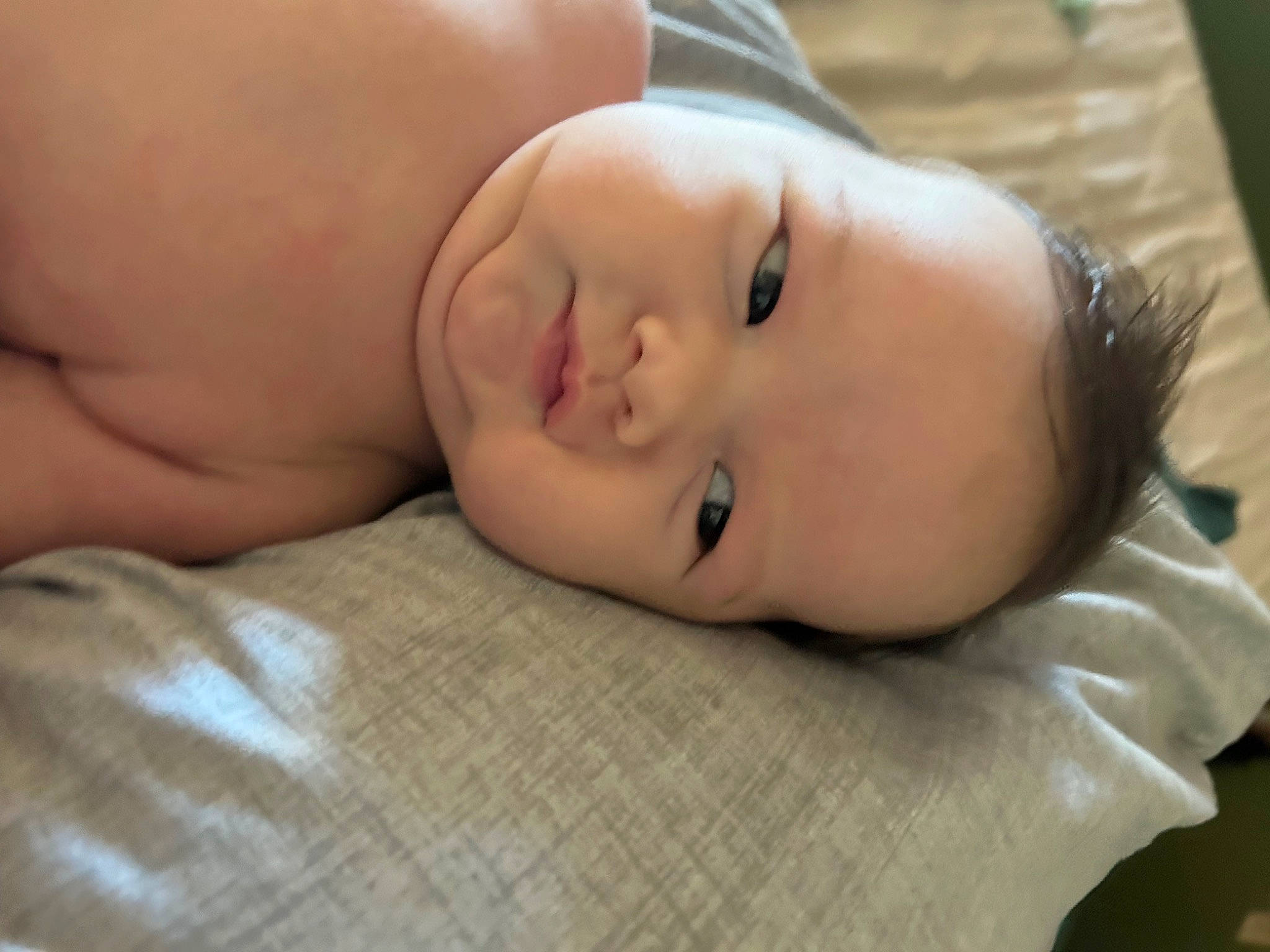 Griffin joined the competition — help win amazing prizes! baby, baby_toddler_clothing, bedtime, cheek, child, comfort, eyelash, grass, headgear, iris, linens, lip, nap, nose, person, portrait_photography, room, sleep, toddler, wood