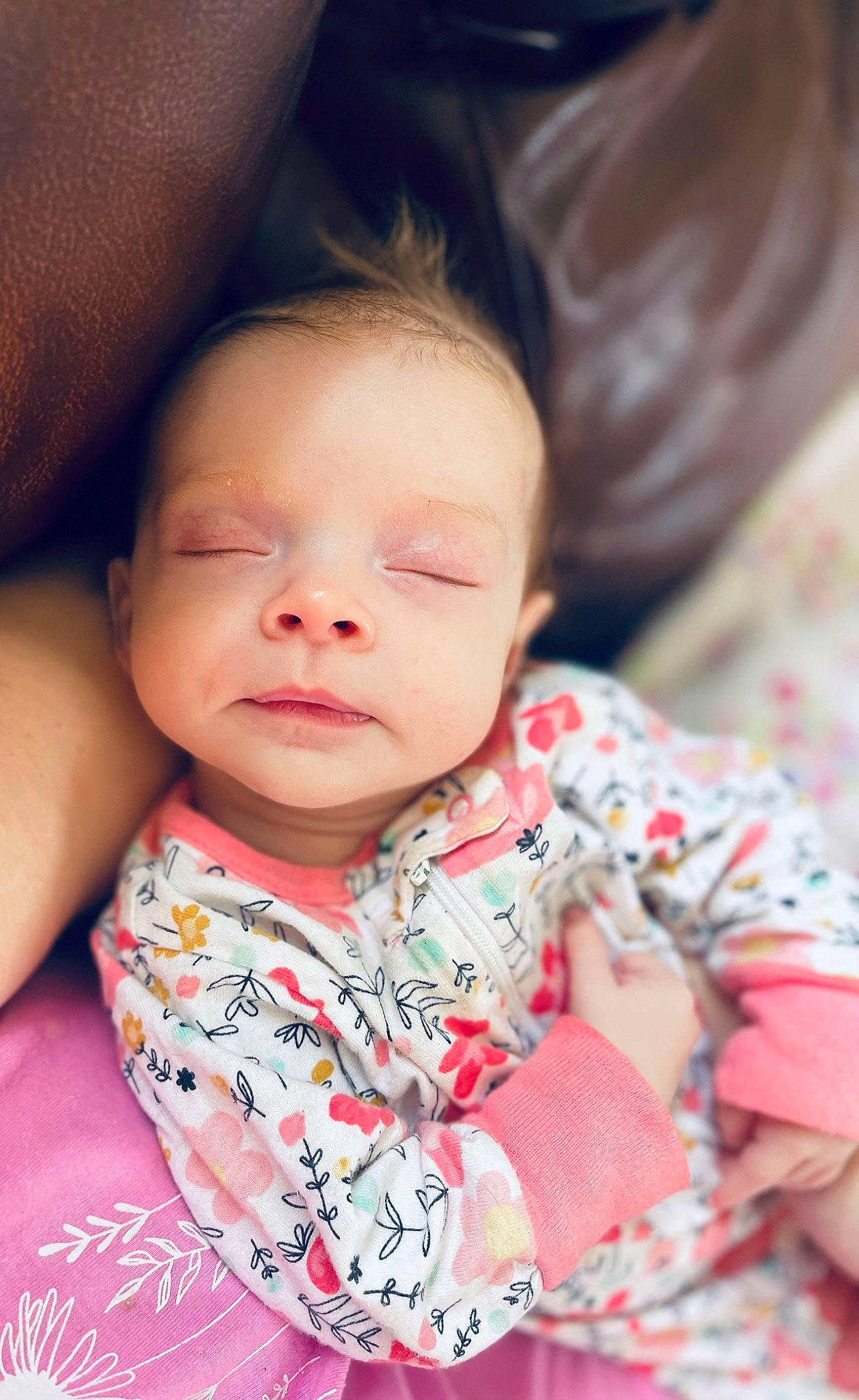 Rylee joined the competition — help win amazing prizes! baby, baby_toddler_clothing, cheek, chin, comfort, eye, eyebrow, face, hair, happy, head, iris, lip, mouth, neck, nose, person, pink, skin, sleeve