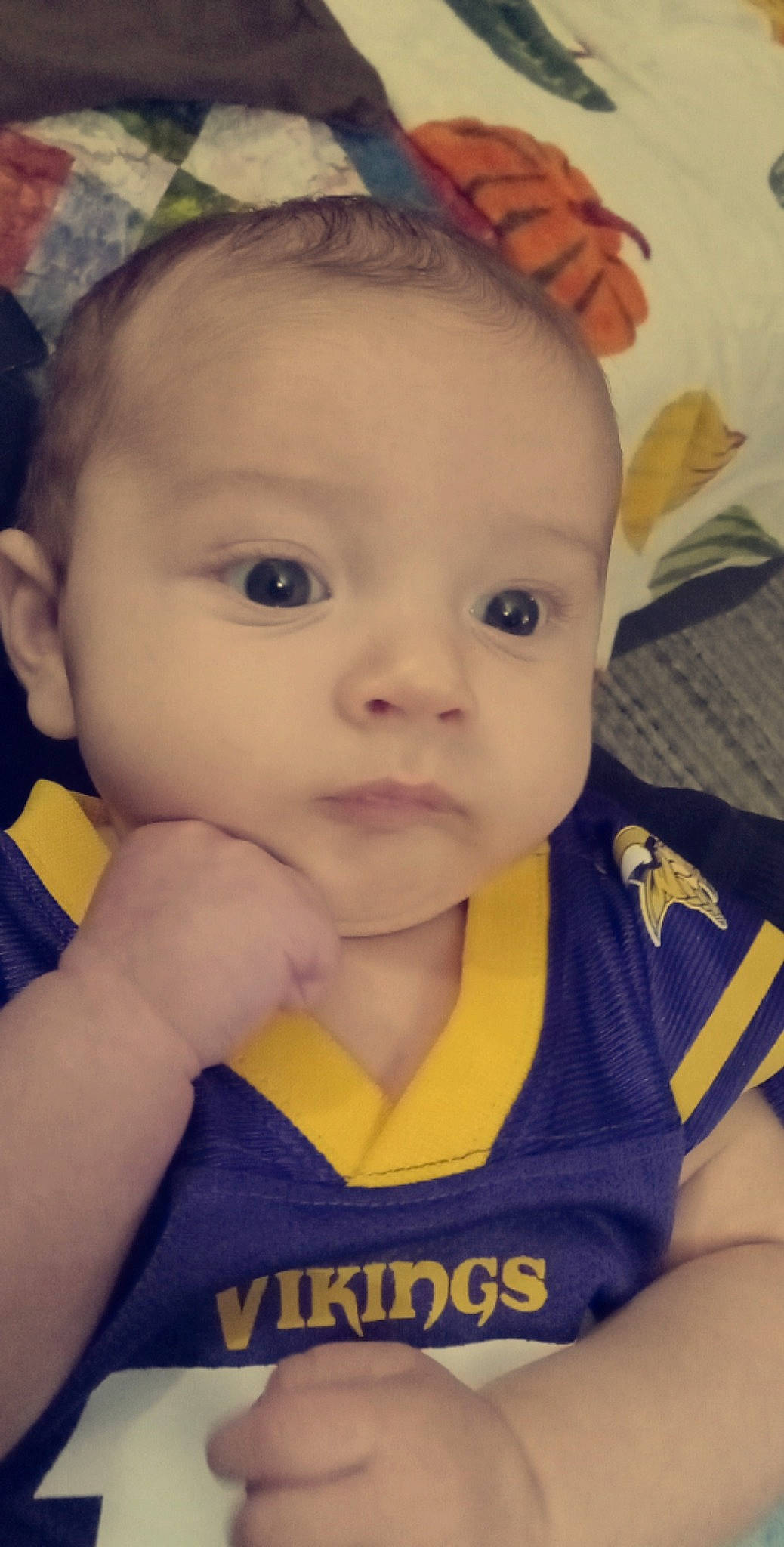 Beckham is registered to the contest to win money with this photo: baby, baby_toddler_clothing, cheek, chin, cool, ear, eye, eyebrow, eyelash, finger, forehead, hand, happy, iris, lip, mouth, nose, person, product, skin