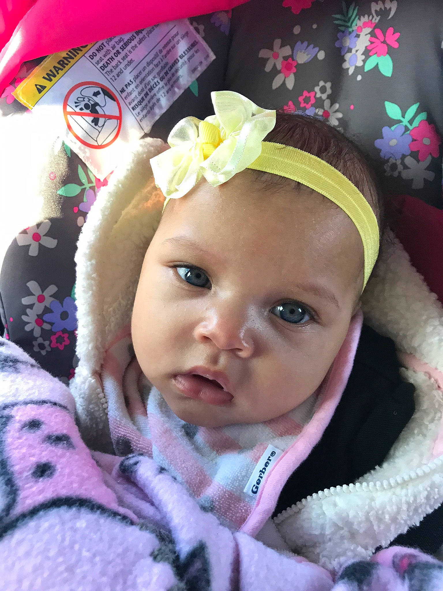 Aniya is registered to the contest to win money with this photo: baby, baby_products, cheek, child, fashion_accessory, hair_accessory, head, headband, headgear, lip, person, pink, product, skin, smile, toddler
