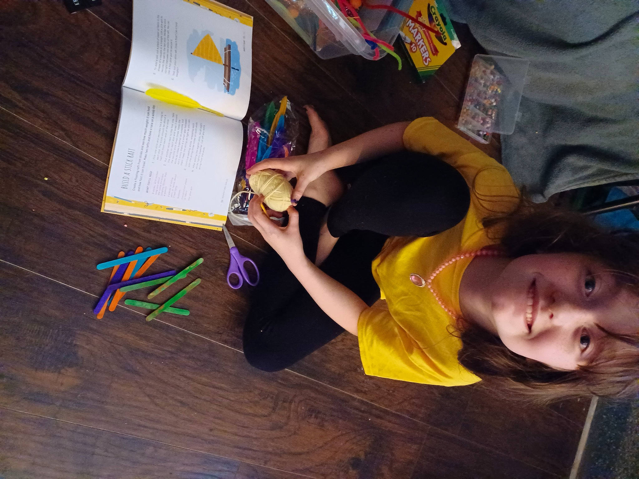 Lillie joined the competition — help win amazing prizes! child, flooring, fun, happy, hardwood, joy, leisure, nail, person, play, reading, room, sitting, smile, stationery, t_shirt, thigh, toddler, visual_arts, wood