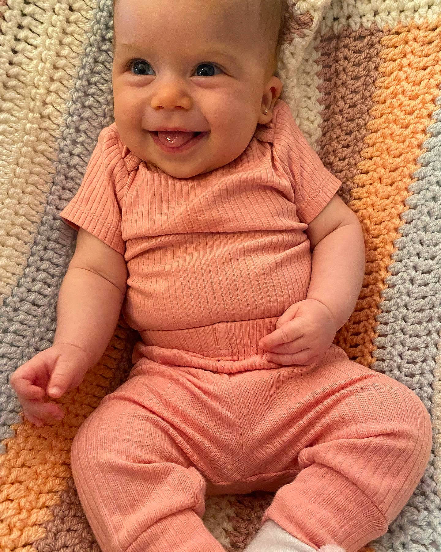 Emerson joined the competition — help win amazing prizes! arm, baby, baby_toddler_clothing, cheek, chin, clothing, eye, face, finger, happy, head, human_body, iris, joy, lip, nose, person, pink, skin, sleeve