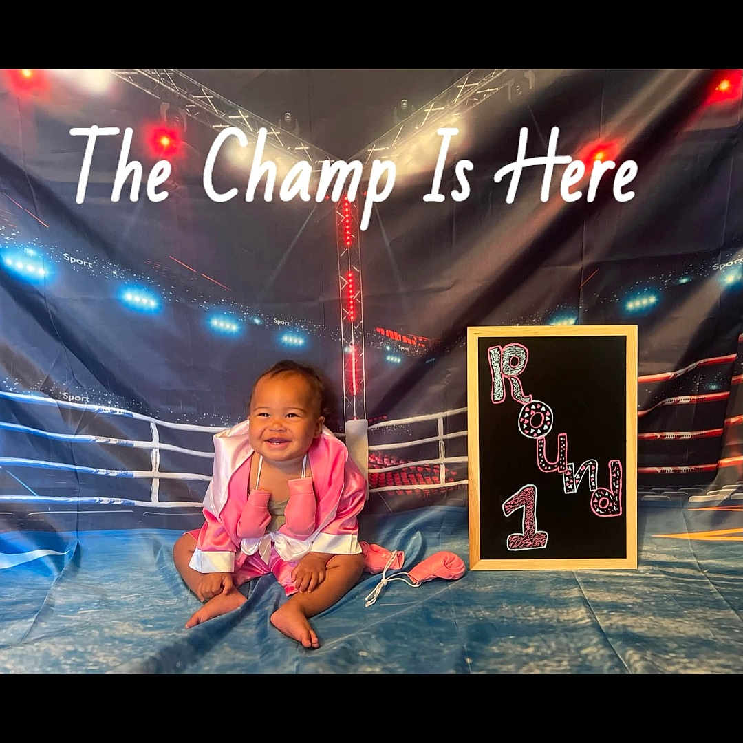 Kayzlee joined the competition — help win amazing prizes! animal, baby, blackboard, clothing, computerhardware, concert, crowd, electronics, face, hardware, head, lighting, monitor, pants, person, photography, portrait, screen, sitting, stage