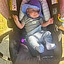 Levi joined the competition — help win amazing prizes! baby, baby_boy, blue_hat, car_seat, child, cushion, cute, grey_clothes, headwear, infant, outdoor, peaceful, person, safety, seatbelt, snugride, socks, stroller, sunlight, warning_labels