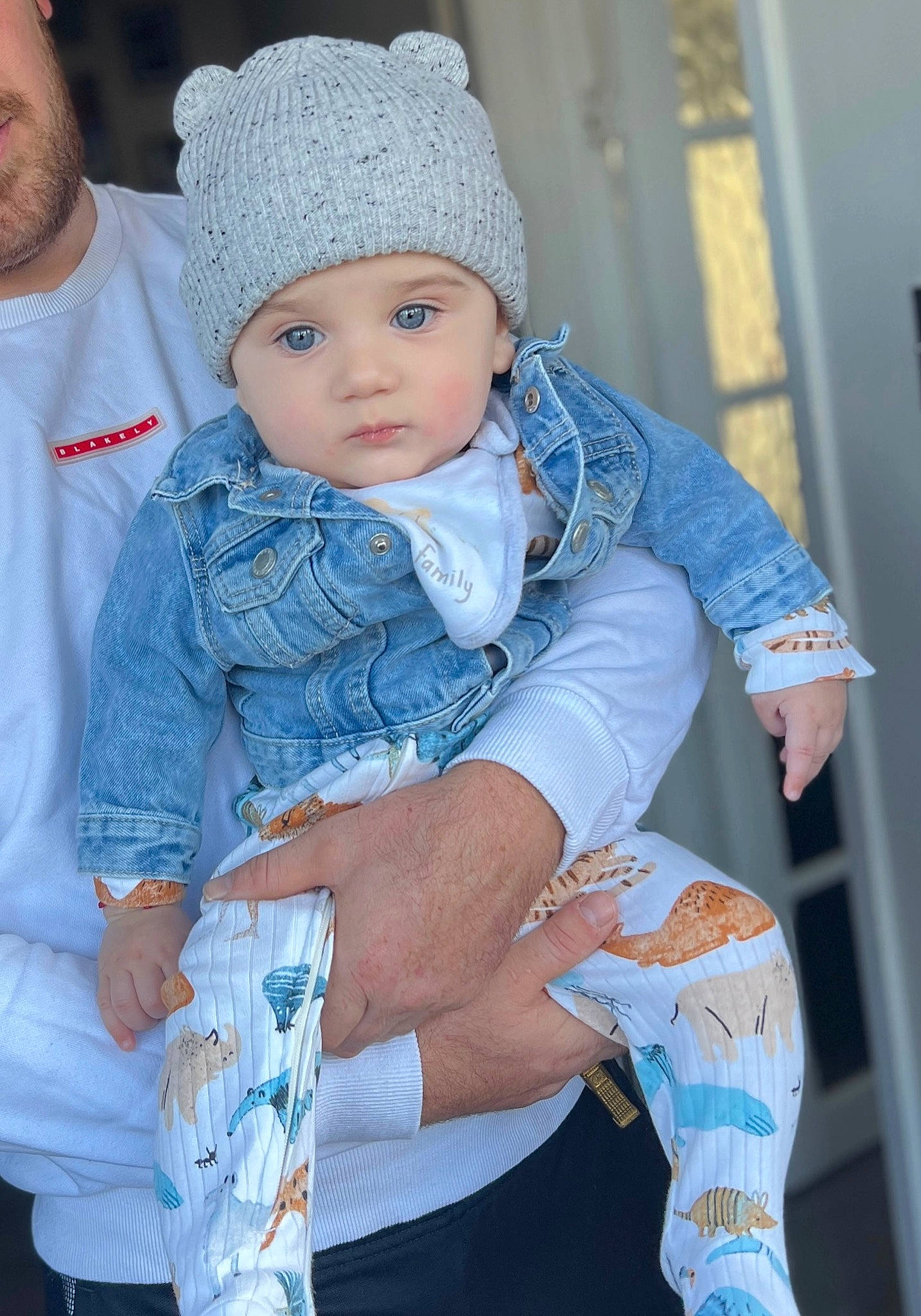 Kevin Matei is registered to the contest to win money with this photo: azure, baby, baby_toddler_clothing, cap, child, cool, electric_blue, eye, face, happy, head, headgear, headwear, human_body, iris, jewellery, person, product, skin, sleeve