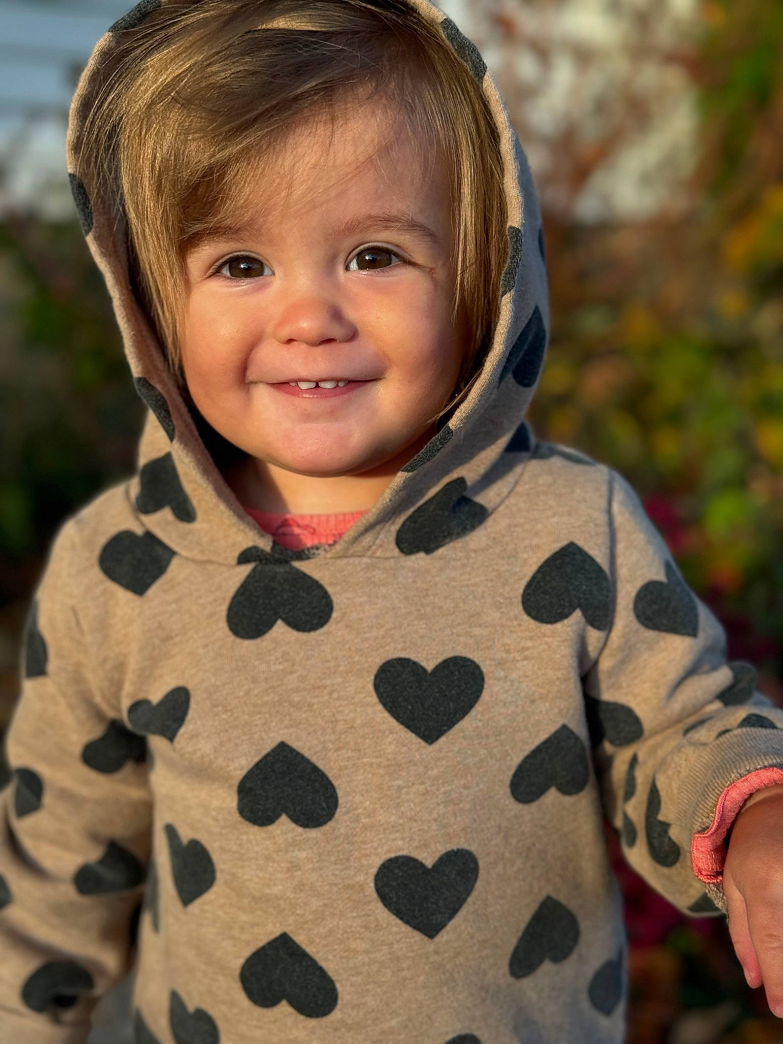 Azaria joined the competition — help win amazing prizes! arm, baby_toddler_clothing, cheek, eye, face, facial_expression, head, joint, joy, lip, mammal, neck, nose, organ, outerwear, person, plant, skin, sleeve, smile