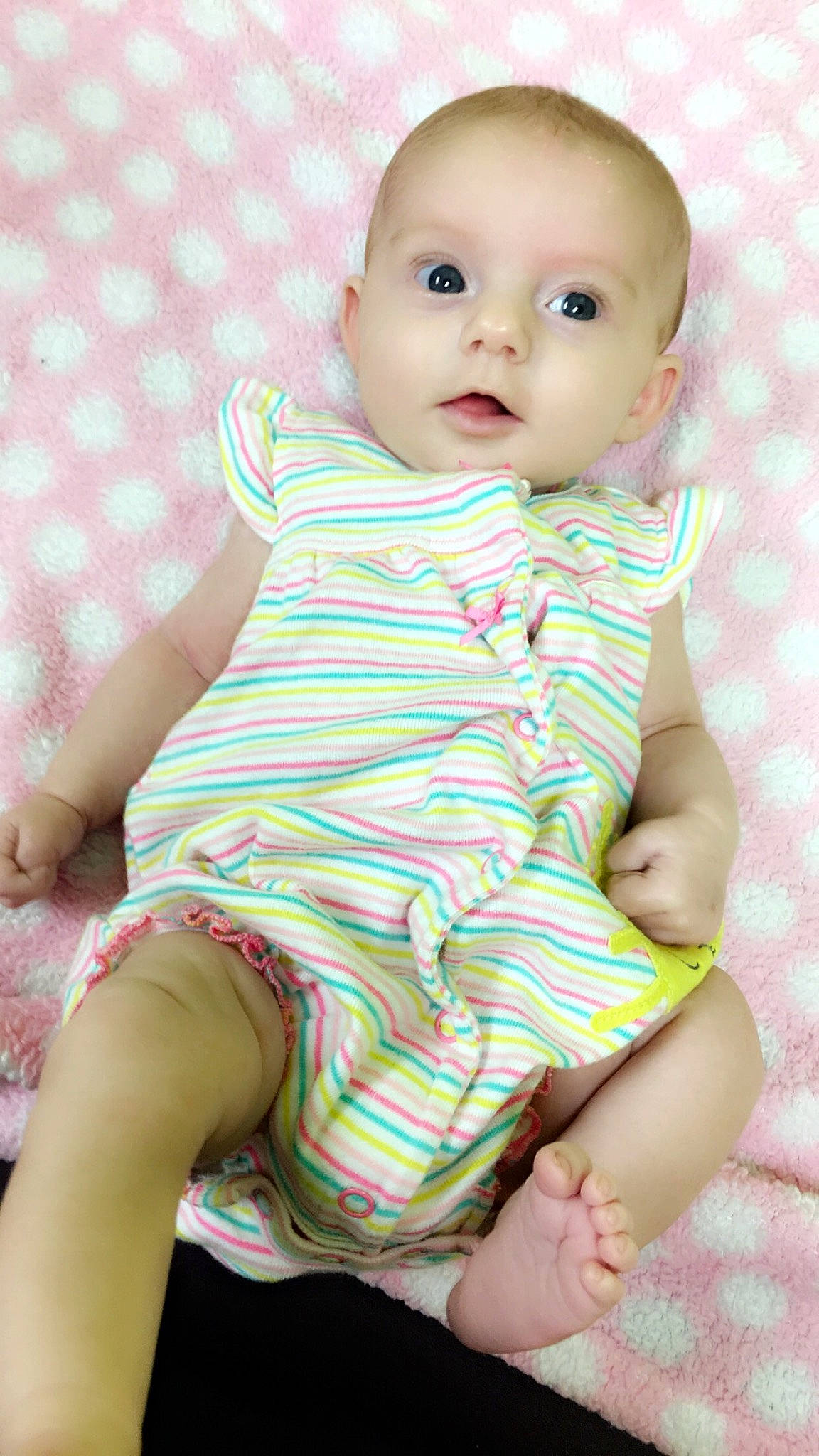 Lilith joined the competition — help win amazing prizes! baby, baby_products, baby_toddler_clothing, beauty, cheek, child, person, pink, product, sitting, skin, toddler