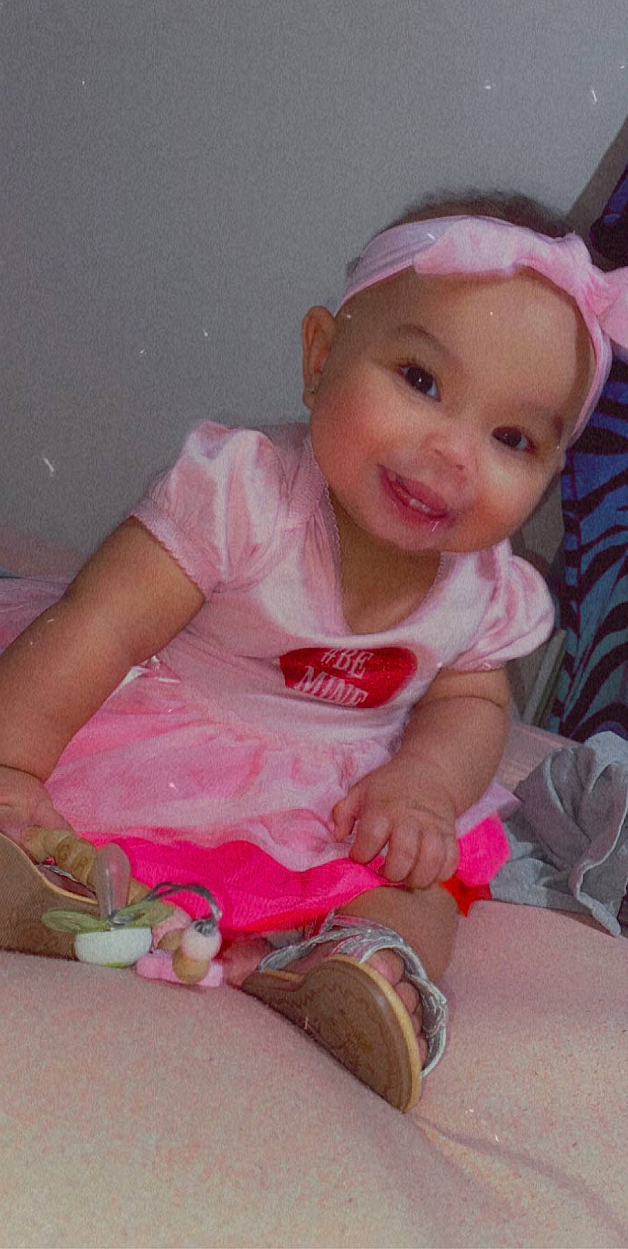 Ava Grace joined the competition — help win amazing prizes! baby, baby_products, baby_toddler_clothing, cheek, child, headwear, joy, person, pink, skin, toddler