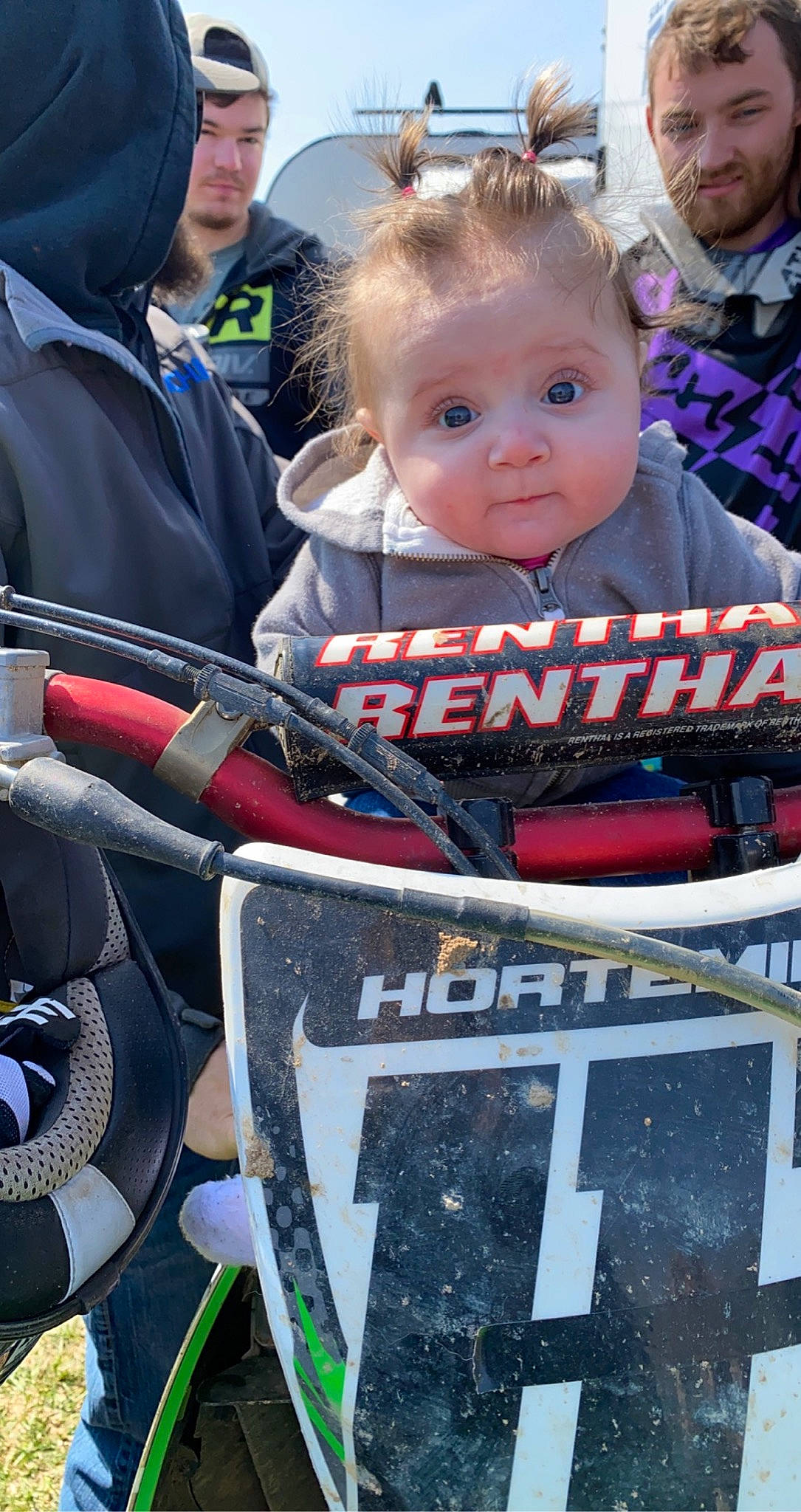 Peyton joined the competition — help win amazing prizes! baby, baby_carriage, baby_products, carmine, child, event, fun, happy, hat, motor_vehicle, pattern, person, photograph, public_event, snapshot, toddler