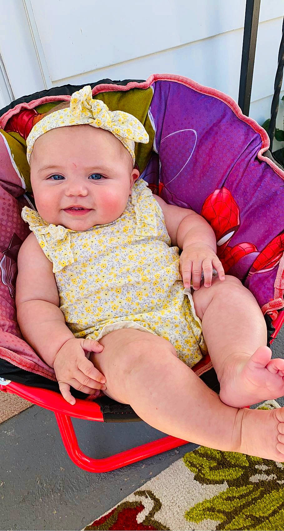 Nina joined the competition — help win amazing prizes! baby, baby_products, baby_toddler_clothing, cheek, child, comfort, fashion_accessory, finger, foot, fun, grass, happy, headwear, human_leg, jewellery, joy, lap, person, pink, sitting