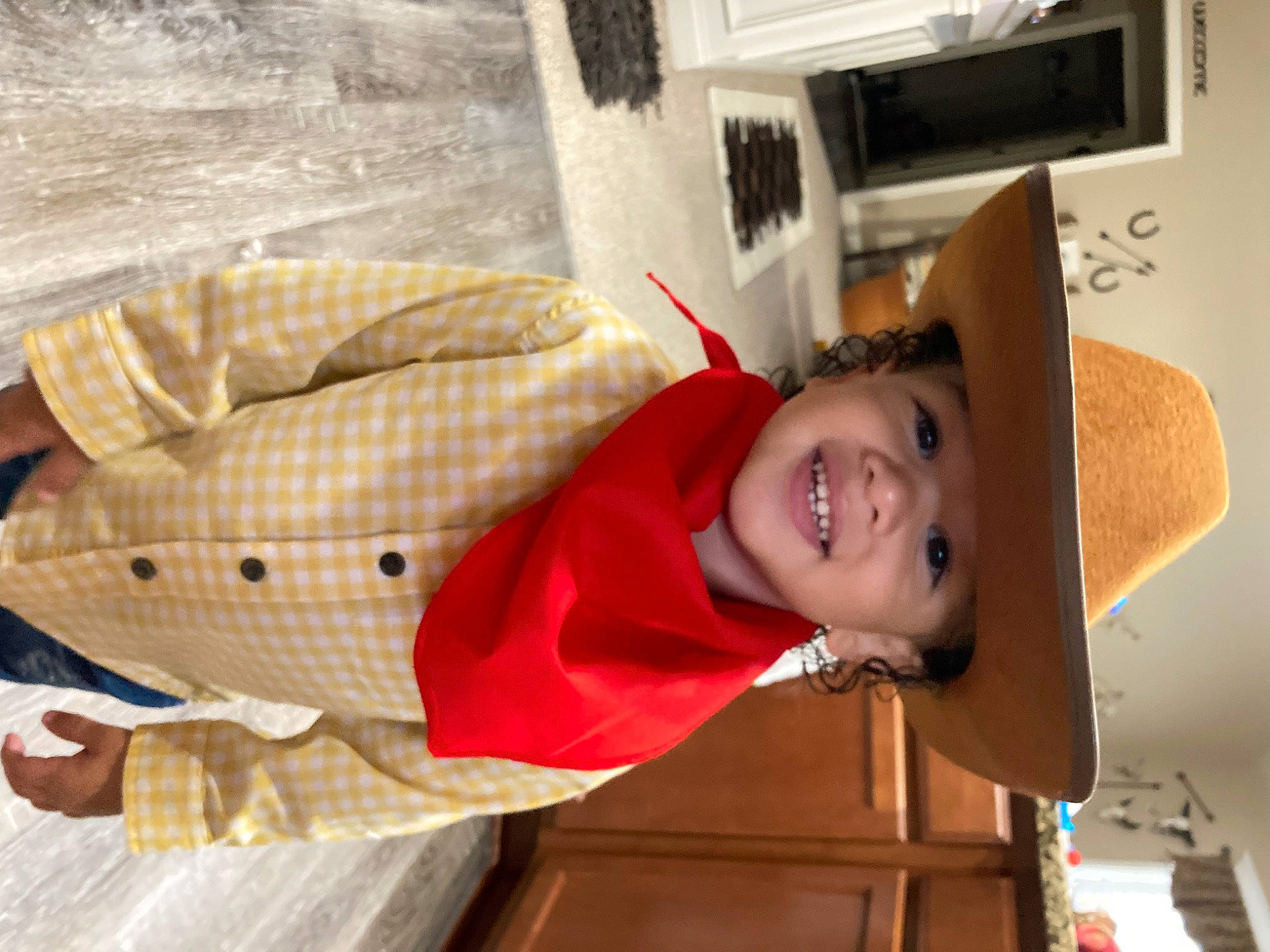 Maxwell joined the competition — help win amazing prizes! child, comfort, flooring, hat, headwear, home_appliance, kitchen_appliance, microwave_oven, person, room, smile, t_shirt, toddler, wall_plate, wood