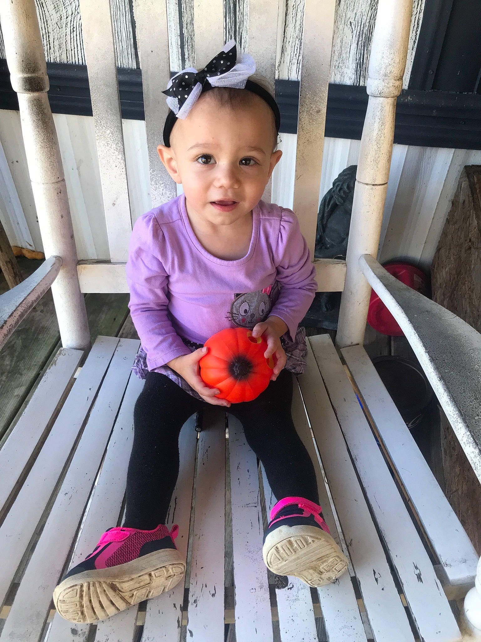 Scarlett joined the competition — help win amazing prizes! baby, child, flower, person, pink, plant, play, sitting, smile, toddler, vacation