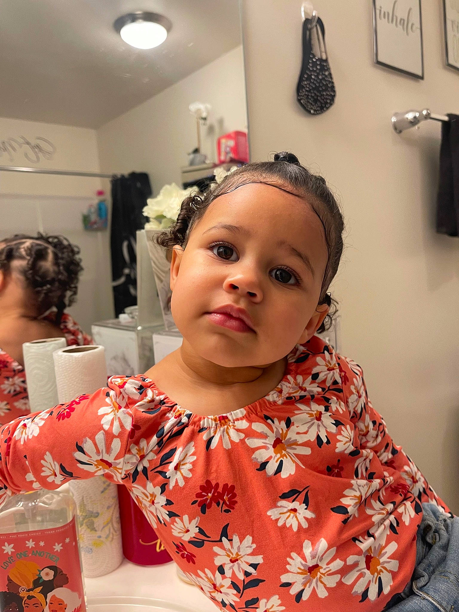 Amora is registered to the contest to win money with this photo: baby, baby_toddler_clothing, child, costume, event, fashion_accessory, fashion_design, fun, happy, headpiece, jewellery, peach, person, picture_frame, pink, red, room, tableware, toddler, tradition