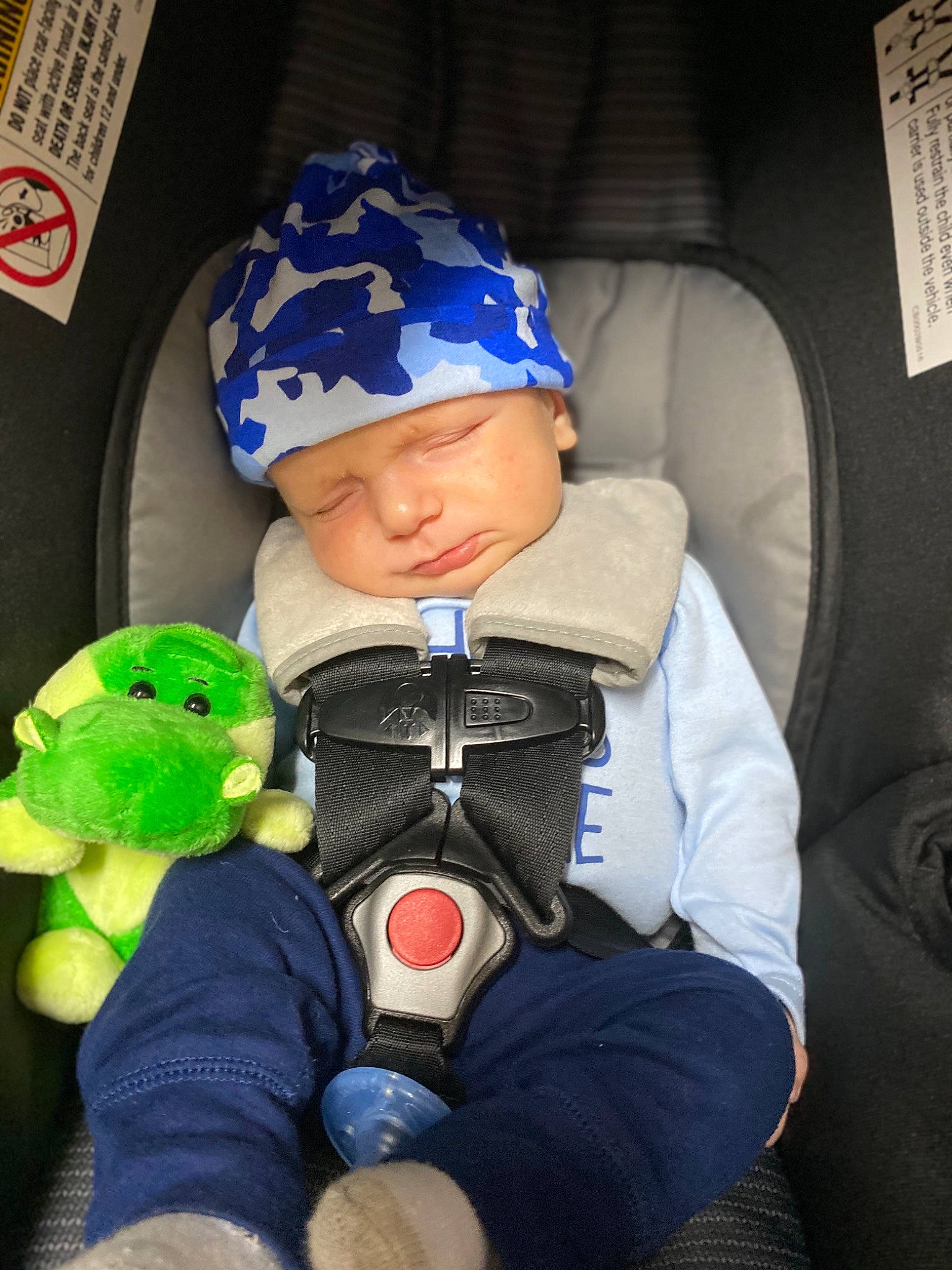 Jericho is registered to the contest to win money with this photo: baby, beanie, cap, child, headgear, headwear, person, toddler