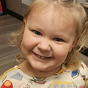 Abilene is registered to the contest to win money with this photo: advertisement, baby, babylaughing, blonde, bodypart, face, hair, happy, head, laughing, magazine, number, person, photography, portrait, poster, publication, smile, symbol, text