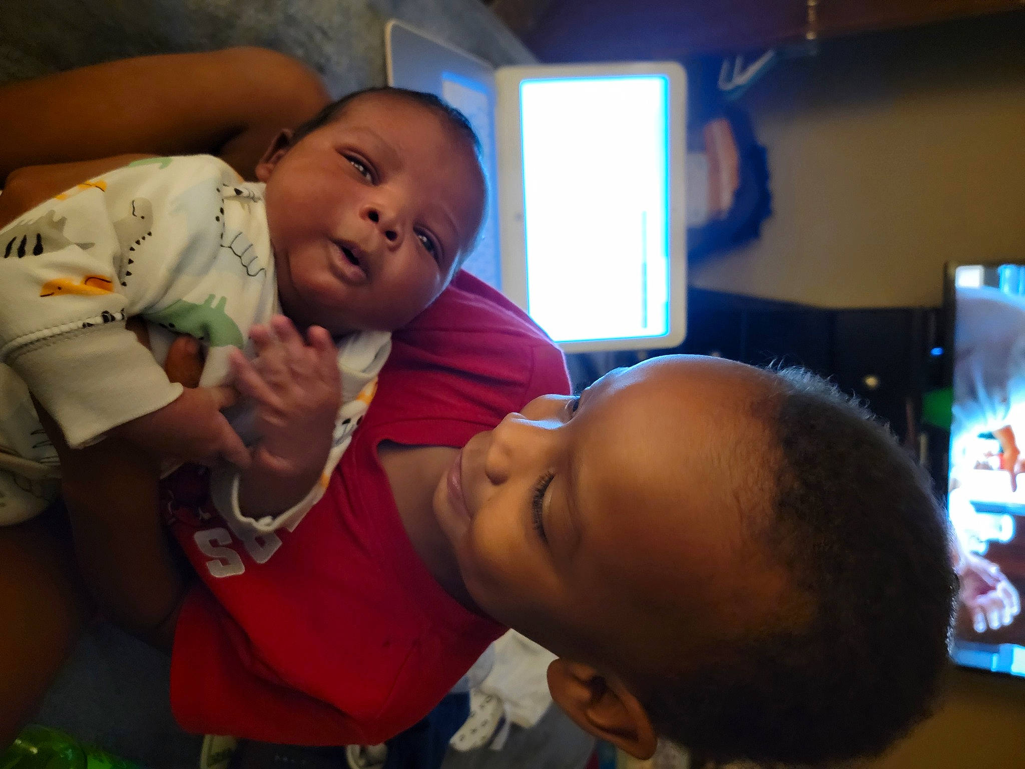 Izrael joined the competition — help win amazing prizes! adaptation, baby, cheek, child, display_device, ear, event, fun, gesture, happy, iris, leisure, mouth, nose, party, person, room, smile, t_shirt, thumb