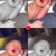 Michael joined the competition — help win amazing prizes! newborn, baby, sleeping, infant, collage, black_and_white, color_photo, hand_on_face, peaceful, cute, portrait, close_up, skin, hospital_bracelet, resting, tired, soft_light, indoors, love, heart