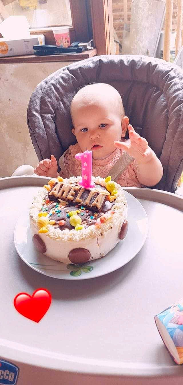 Amelia a rejoint le concours — aidez-le/la à gagner de superbes lots ! baked_goods, birthday, birthday_cake, birthday_candle, buttercream, cake, cake_decorating, cake_decorating_supply, candle, cuisine, dish, food, icing, ingredient, person, plate, recipe, sugar_cake, sugar_paste, table