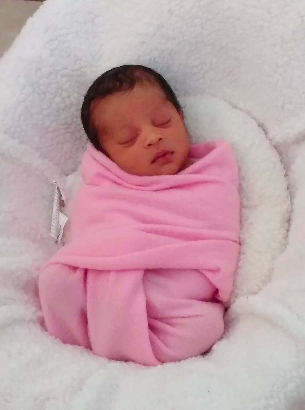 Alaysia joined the competition — help win amazing prizes! baby, baby_sleeping, bedding, bedtime, blanket, cheek, child, comfort, linens, person, pink, skin, sleep, textile, toddler