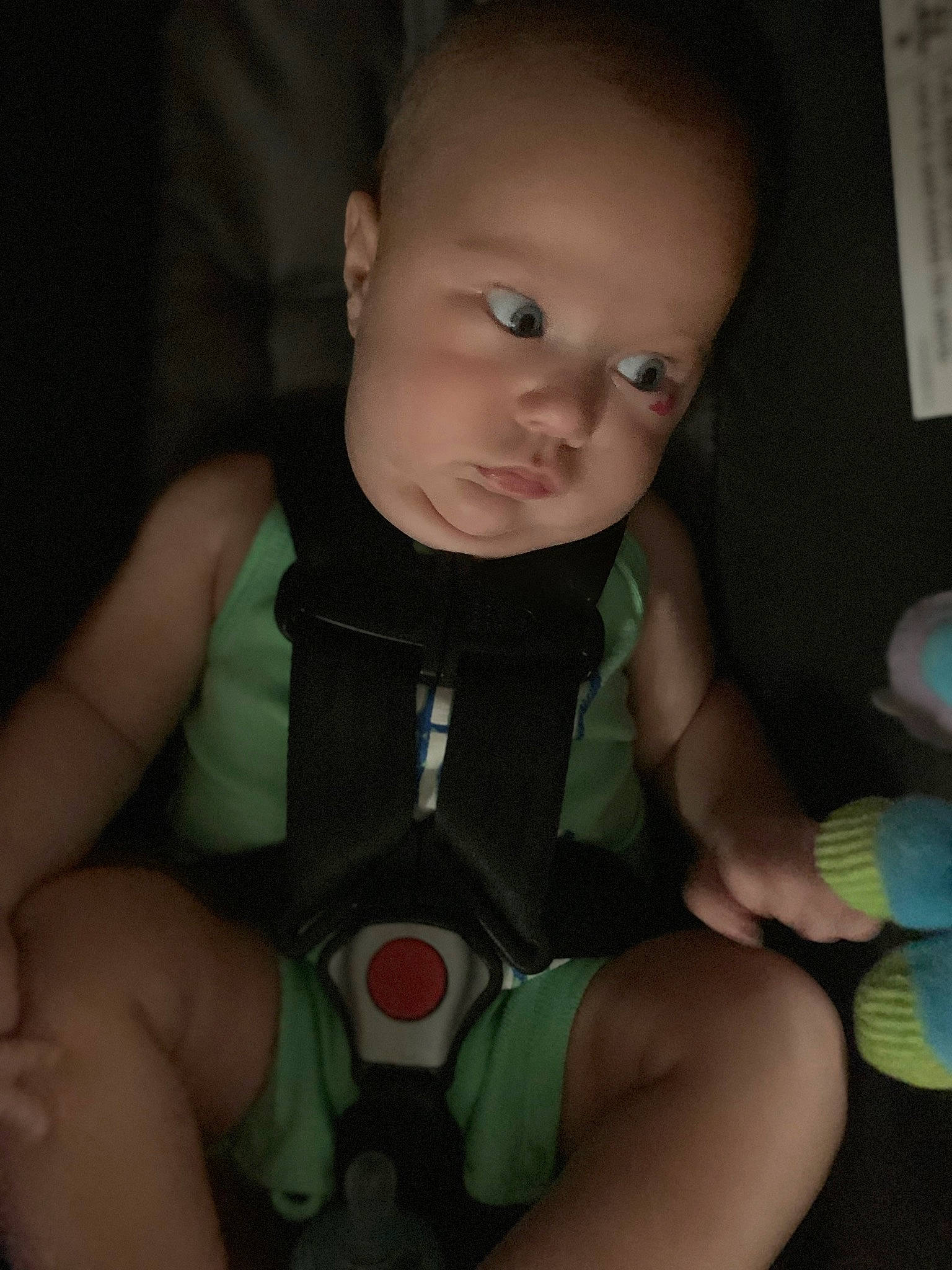 Wolfgang joined the competition — help win amazing prizes! baby, cheek, eye, finger, hairstyle, hand, head, human_body, iris, joint, leg, mouth, muscle, neck, nose, person, seat_belt, shoulder, skin, thigh