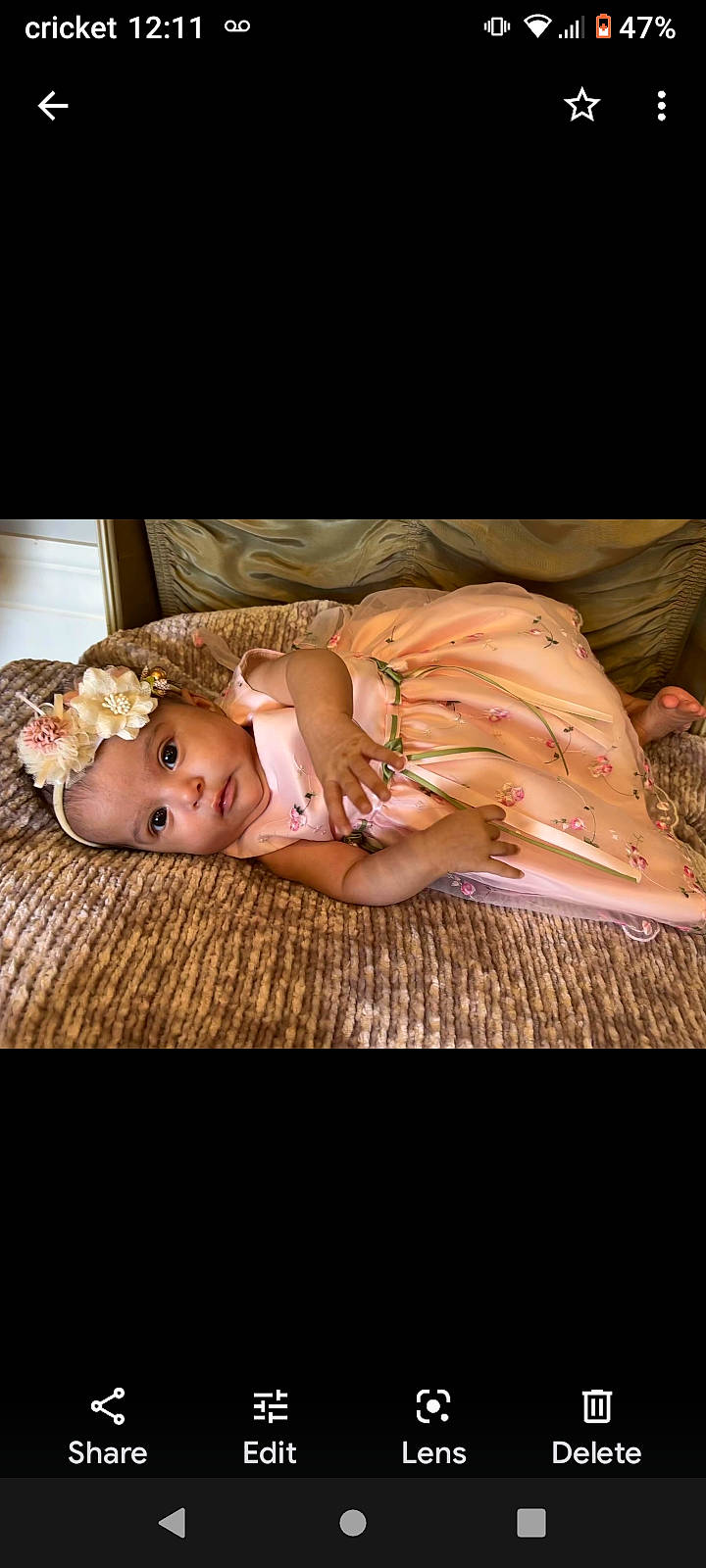 Athena joined the competition — help win amazing prizes! baby, baby_toddler_clothing, bedding, bedtime, child, comfort, darkness, flash_photography, flesh, flooring, fur, grass, hardwood, headwear, human_leg, linens, person, portrait_photography, room, sitting