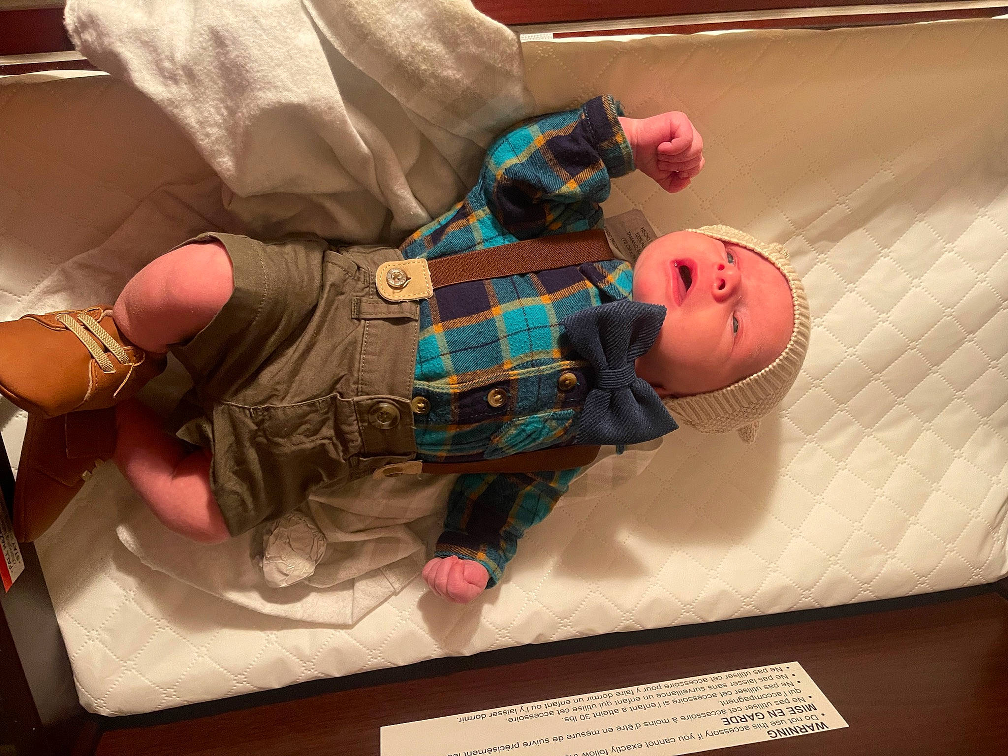 Axton joined the competition — help win amazing prizes! baby, baby_products, baby_toddler_clothing, carmine, child, comfort, flesh, pattern, person, personal_protective_equipment, room, sitting, sleeve, toddler, visual_arts, wrist