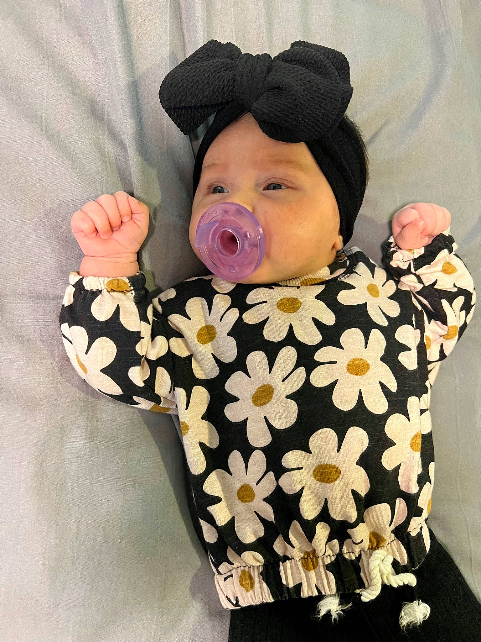 Sadie is registered to the contest to win money with this photo: baby, baby_products, baby_sleeping, baby_toddler_clothing, beanie, cap, child, collar, comfort, fashion_accessory, finger, happy, knit_cap, linens, outerwear, pattern, person, sleeve, t_shirt, thumb