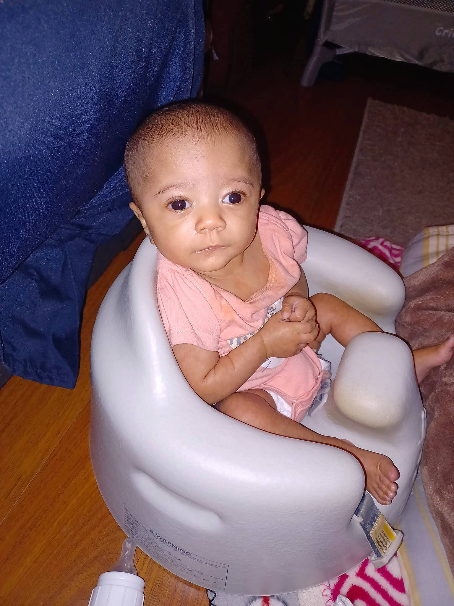 Markell joined the competition — help win amazing prizes! arm, baby, baby_toddler_clothing, chair, cheek, child, comfort, eyebrow, facial_expression, finger, hand, human_body, lap, leg, lip, mouth, nail, person, skin, thumb