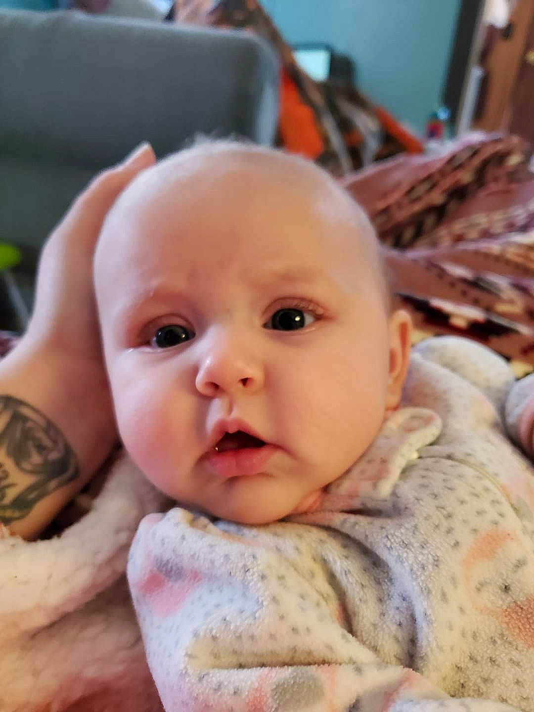 Madilyn joined the competition — help win amazing prizes! baby, cheek, child, eye, face, forehead, head, lip, mouth, nose, person, skin, toddler