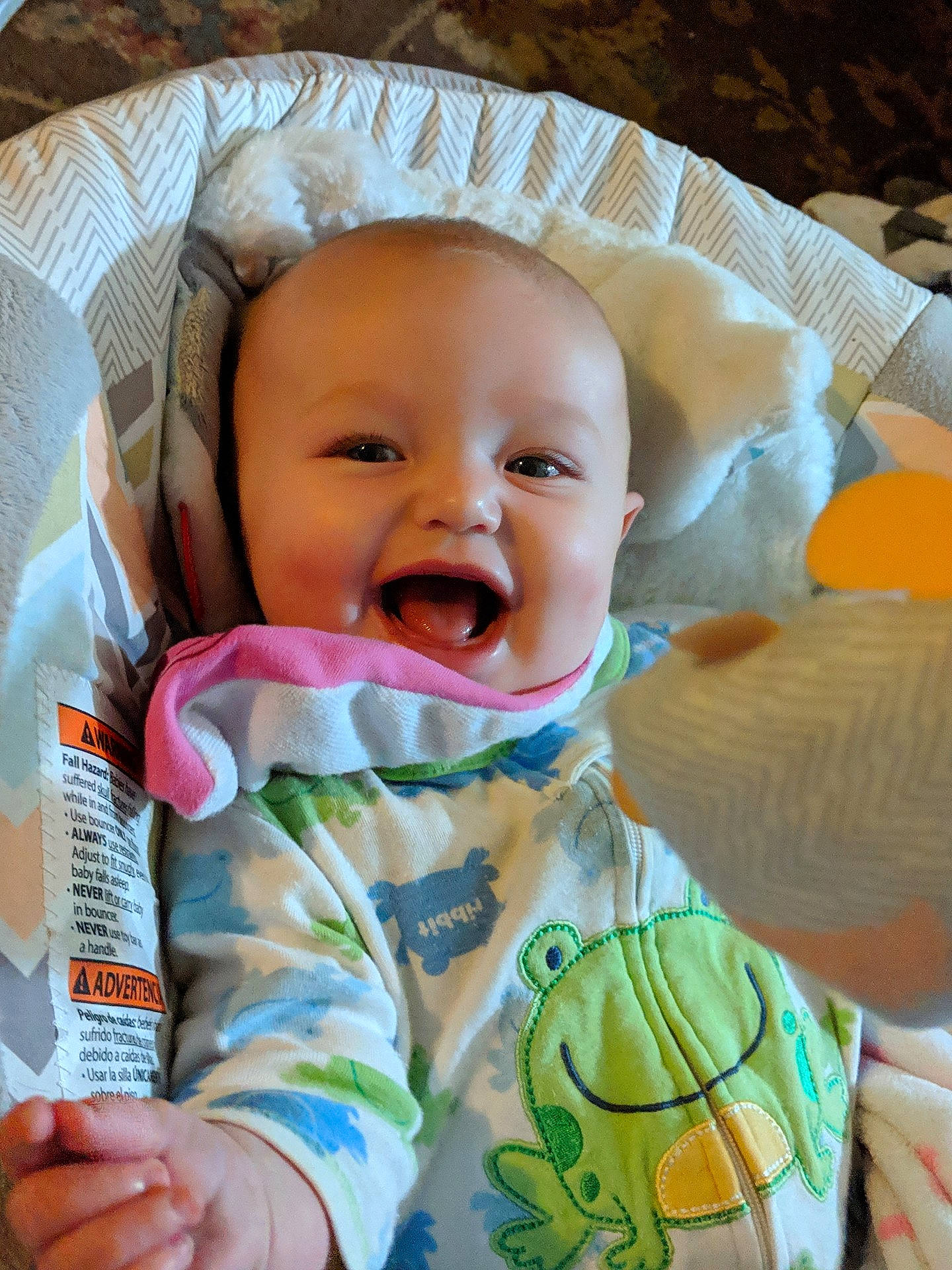 Daisy joined the competition — help win amazing prizes! baby_products, cheek, child, eye, facial_expression, fun, infant, iris, mouth, person, product, skin, smile, toddler