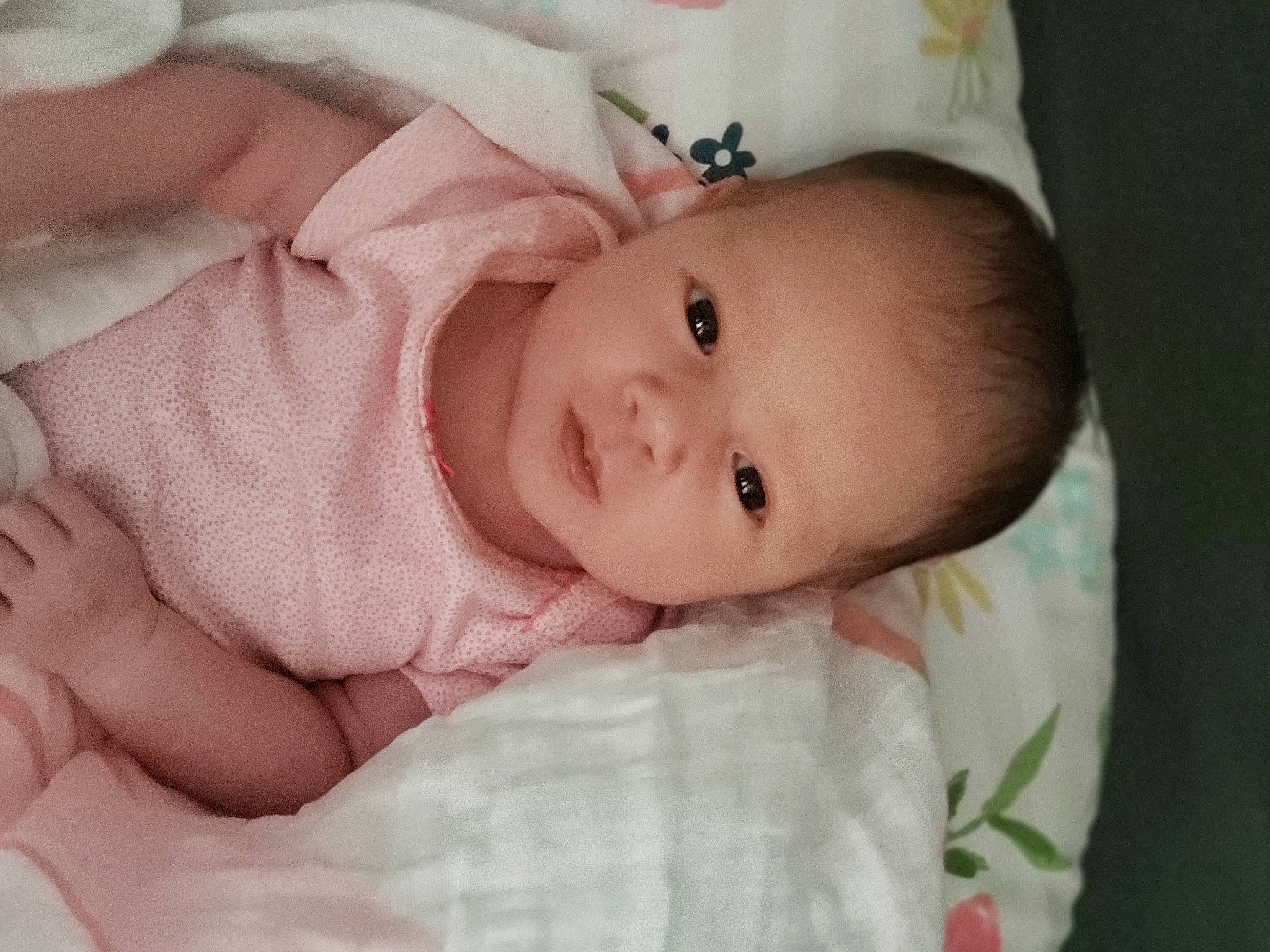 Mallorie joined the competition — help win amazing prizes! baby, baby_toddler_clothing, cheek, child, comfort, dress, eyelash, facial_expression, finger, gesture, grass, happy, human_body, iris, lip, nail, nose, person, skin, sleeve