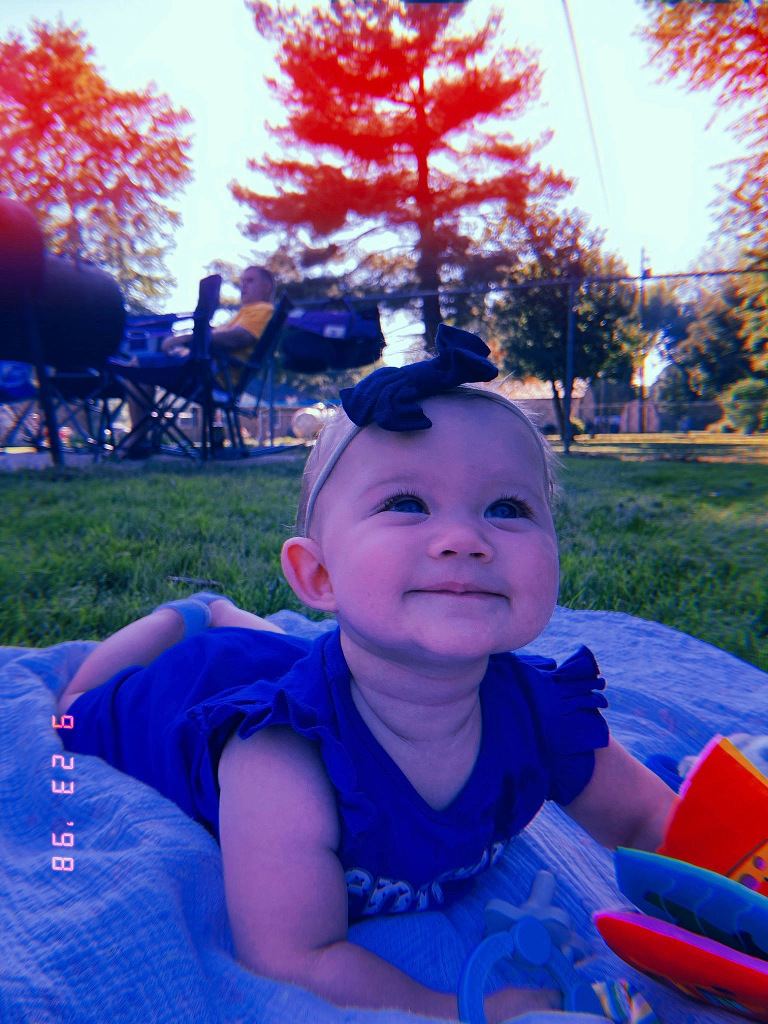 Jupiter joined the competition — help win amazing prizes! blue, eye, face, fun, grass, happy, joy, leaf, leisure, light, person, photograph, pink, plant, purple, red, sky, sunlight, toddler, tree