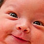 baby, face, smile, cheeks, skin, eyes, head, infant, closeup, cute, child, newborn, expression, portrait, happy, young, human, person, adorable, baby_skin