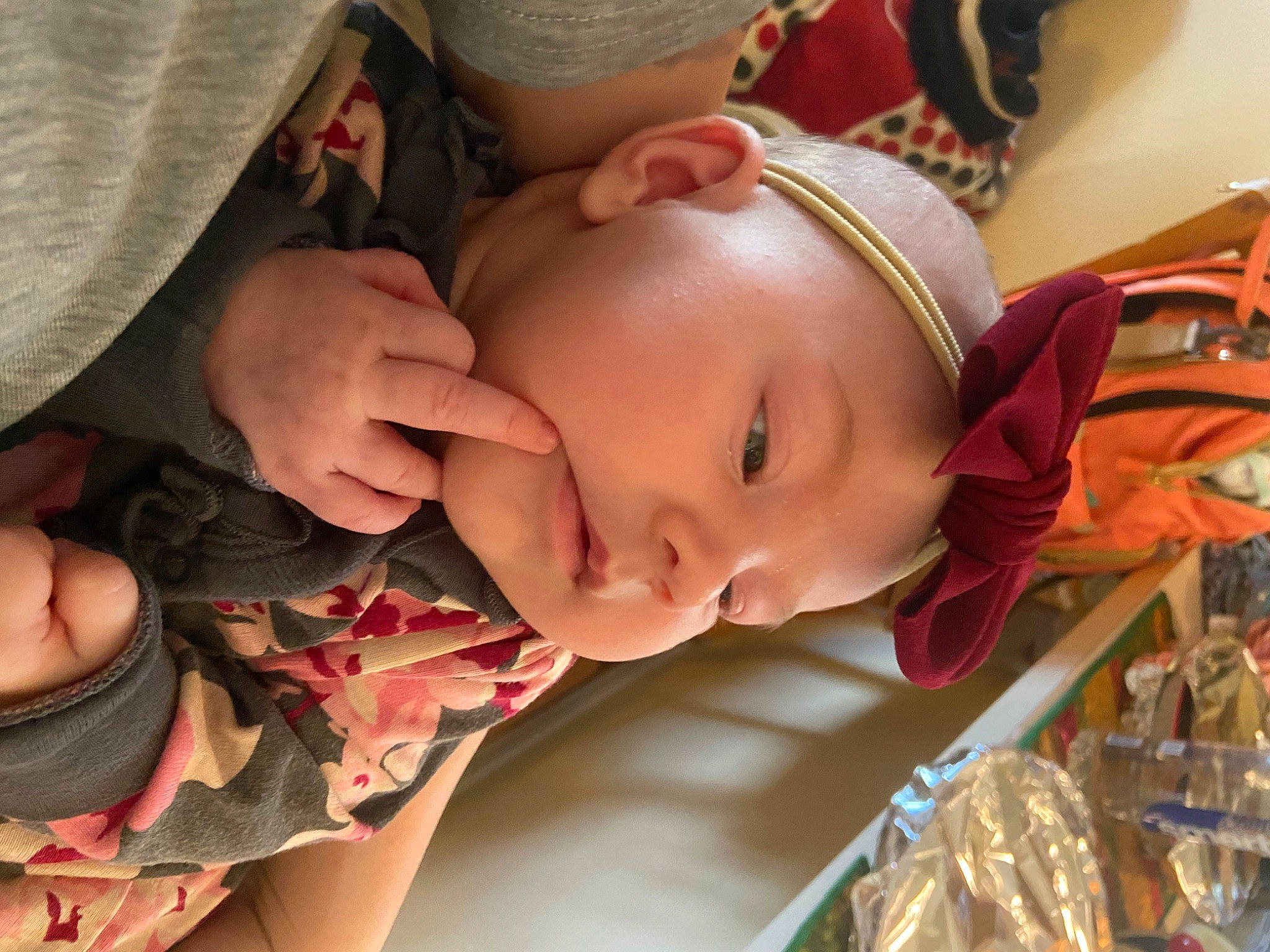 Fallon is registered to the contest to win money with this photo: baby, baseball_cap, cap, cheek, child, event, eyelash, finger, fun, happy, mouth, nail, nose, people, person, plant, skin, smile, toddler, tradition