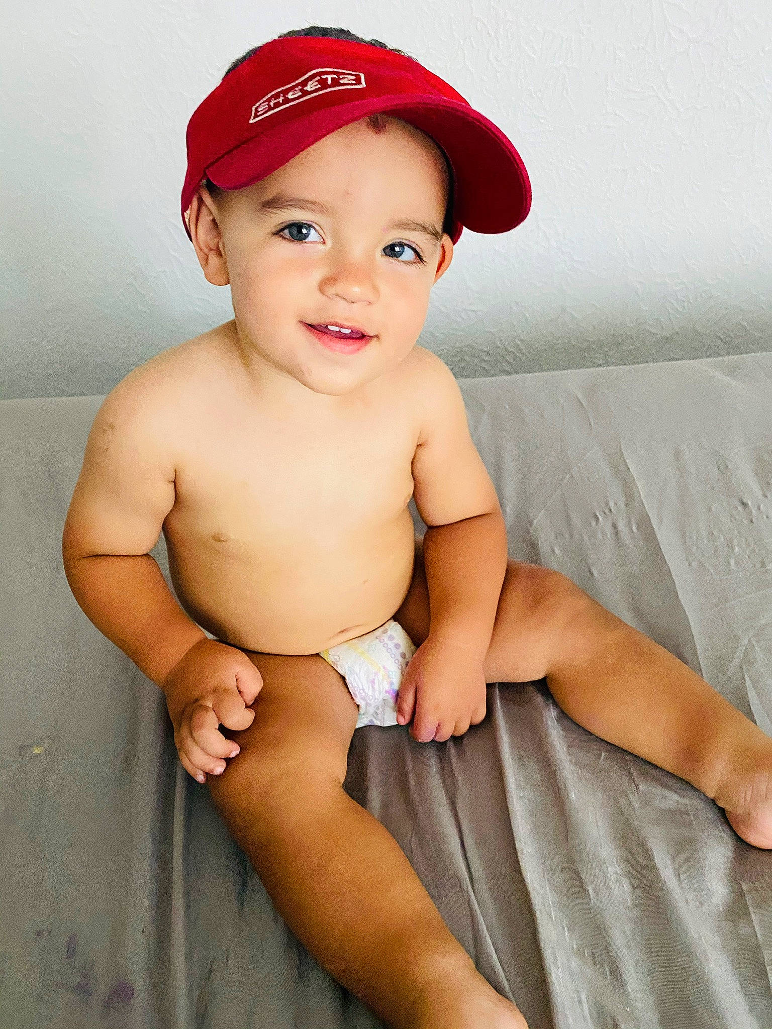 Brecken joined the competition — help win amazing prizes! abdomen, baby_toddler_clothing, baseball_cap, cap, cheek, child, ear, elbow, finger, headwear, human_body, human_leg, joint, knee, lip, muscle, organ, person, skin, thigh