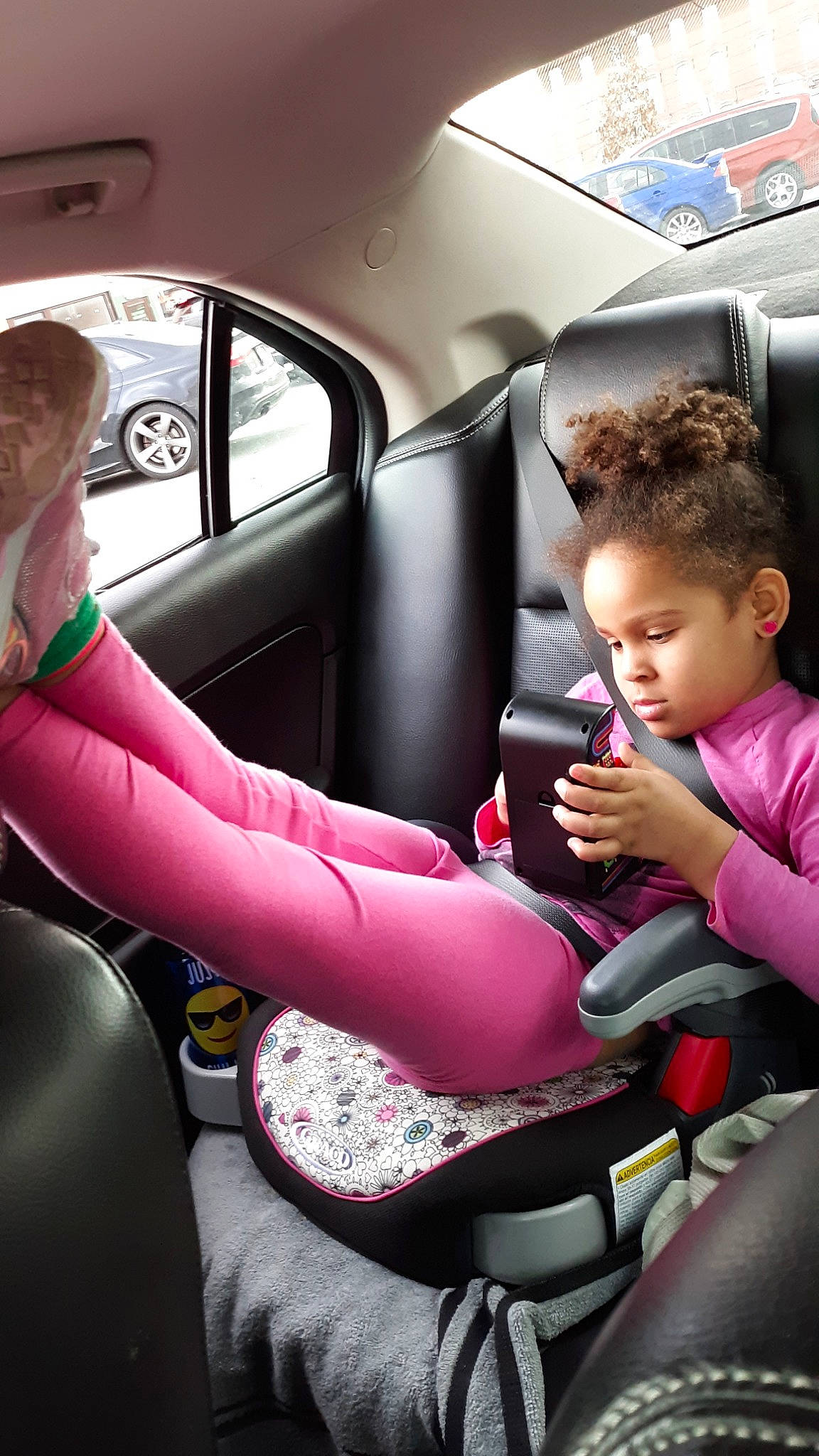 Skylah is registered to the contest to win money with this photo: auto_part, baby_in_car_seat, car, car_seat, car_seat_cover, child, driving, family_car, head_restraint, passenger, person, seat_belt, steering_wheel, toddler, vehicle, vehicle_door