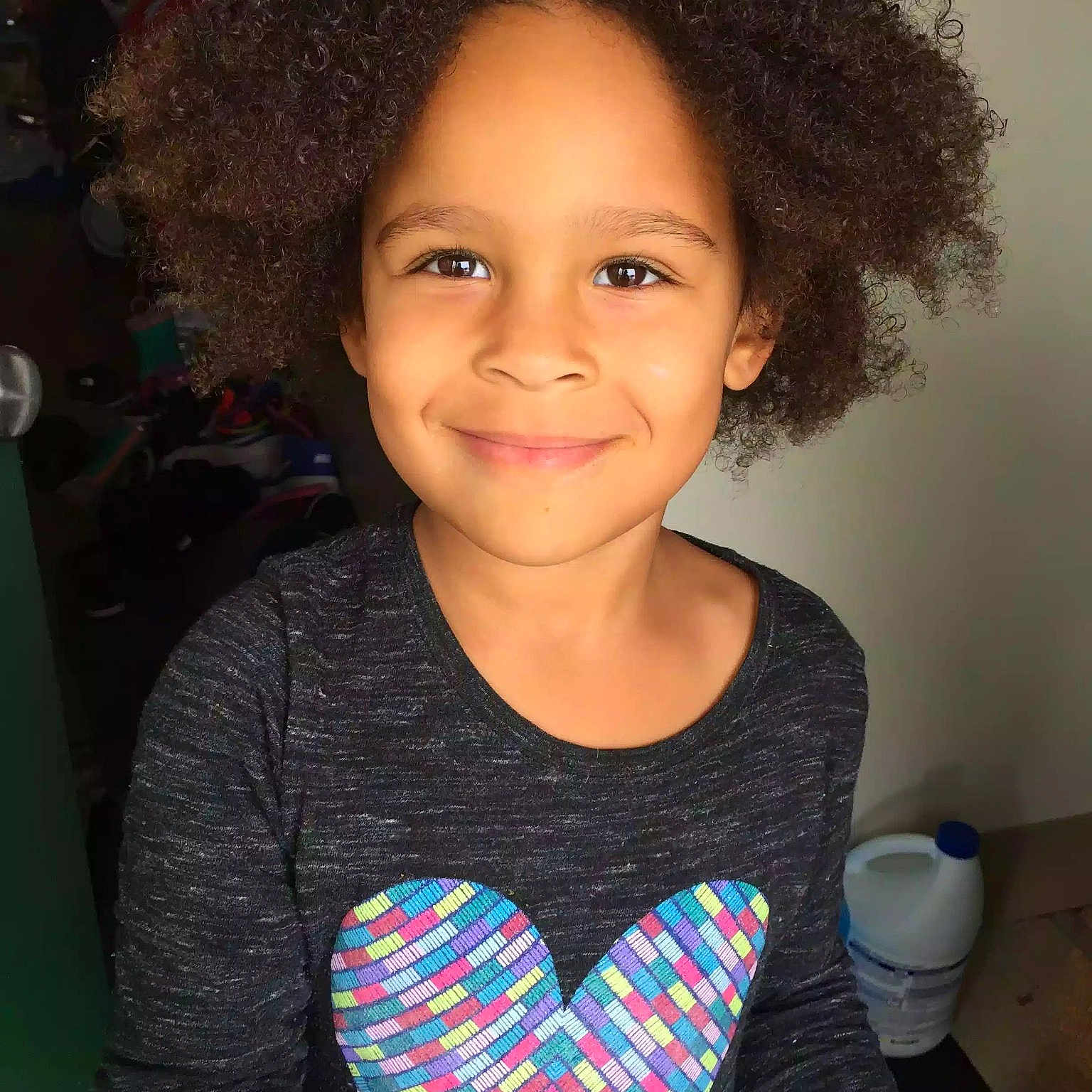 Skylah joined the competition — help win amazing prizes! afro, black_hair, child, hair, hairstyle, jheri_curl, joy, long_hair, person, smile
