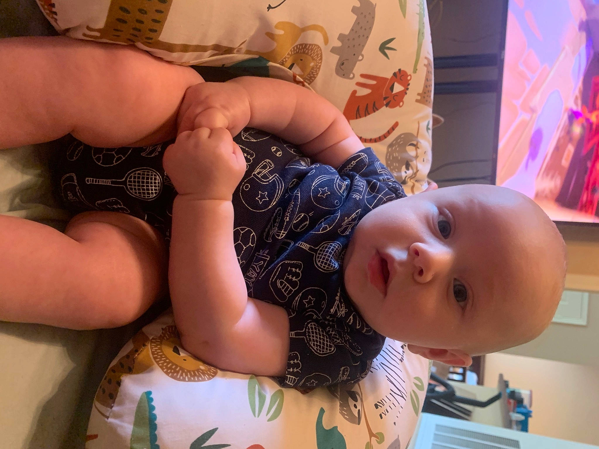 Zalen is registered to the contest to win money with this photo: arm, baby, cheek, child, ear, finger, hand, leg, mouth, muscle, person, skin, smile, thumb, toddler