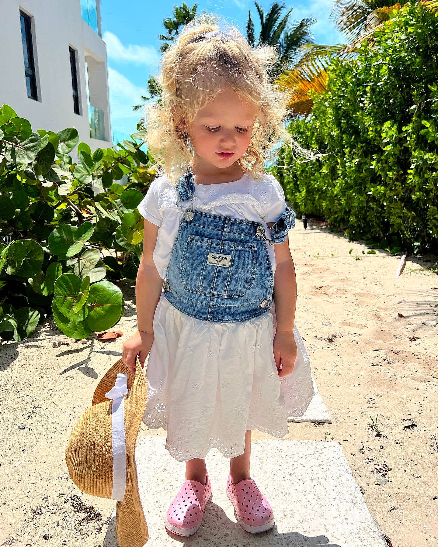 Kiara joined the competition — help win amazing prizes! baby_toddler_clothing, child, day_dress, denim, eye, fun, grass, happy, head, leisure, pattern, people_in_nature, person, plant, sandal, sky, sleeve, summer, toddler, vacation