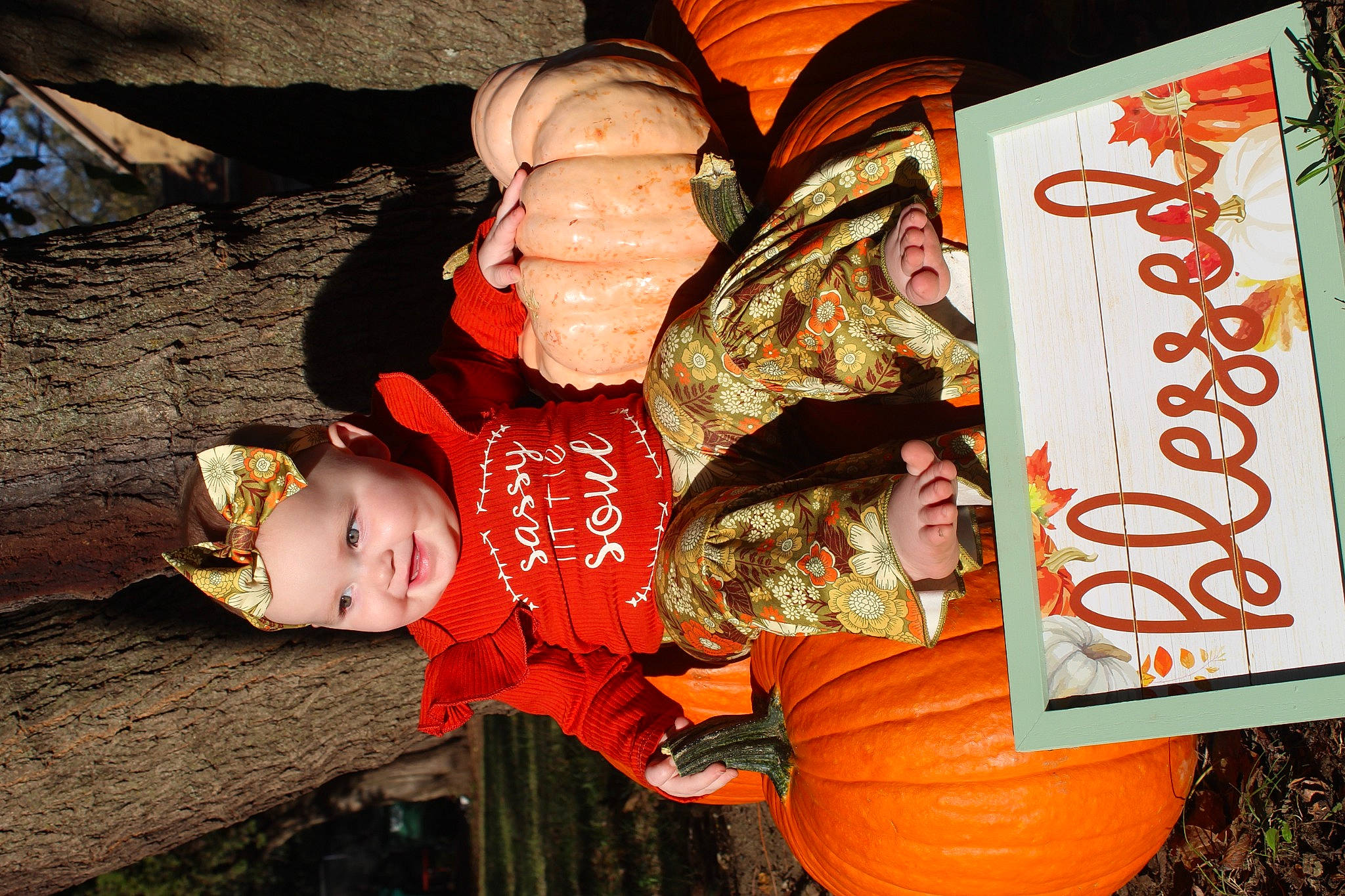 Karleigh is registered to the contest to win money with this photo: _and_melon_family, _gourd, art, baby, baby_toddler_clothing, calabaza, cucumber, cucurbita, gourd, happy, hat, headwear, joy, natural_foods, orange, person, photograph, plant, publication, pumpkin