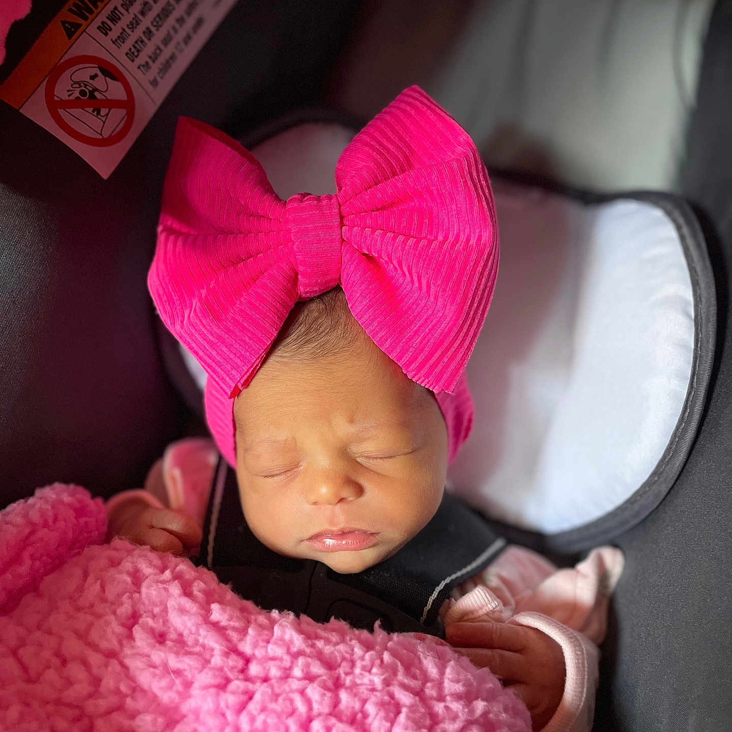 Ameliyah joined the competition — help win amazing prizes! architecture, baby, bed, blanket, bonnet, building, clothing, crib, cushion, face, furniture, hat, head, homedecor, hospital, newborn, person, photography, portrait, sleeping