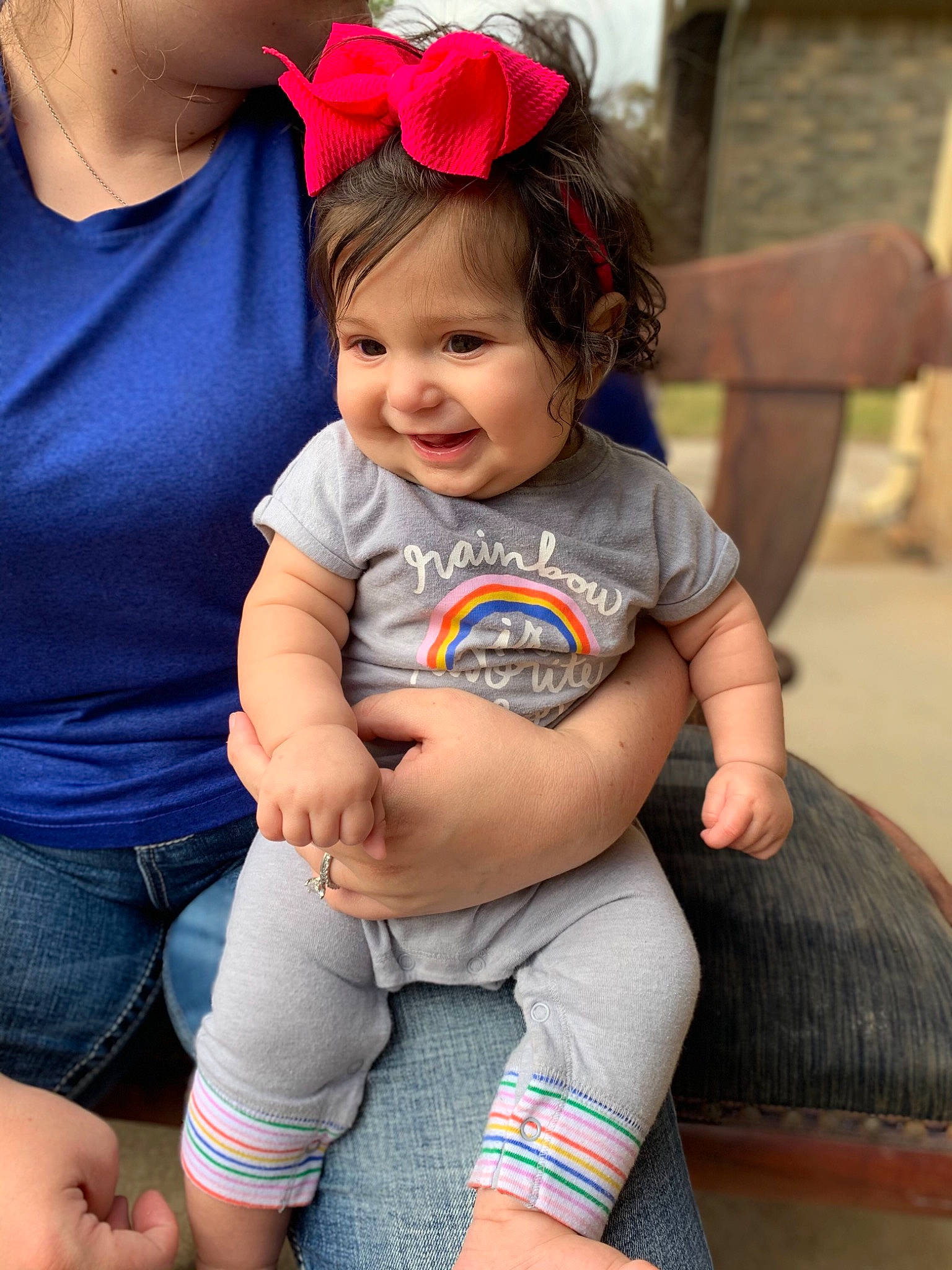 Anayeli joined the competition — help win amazing prizes! baby_toddler_clothing, child, clothing, face, fun, grass, hairstyle, happy, hat, head, joint, joy, person, pink, shoulder, skin, sleeve, smile, thigh, toddler