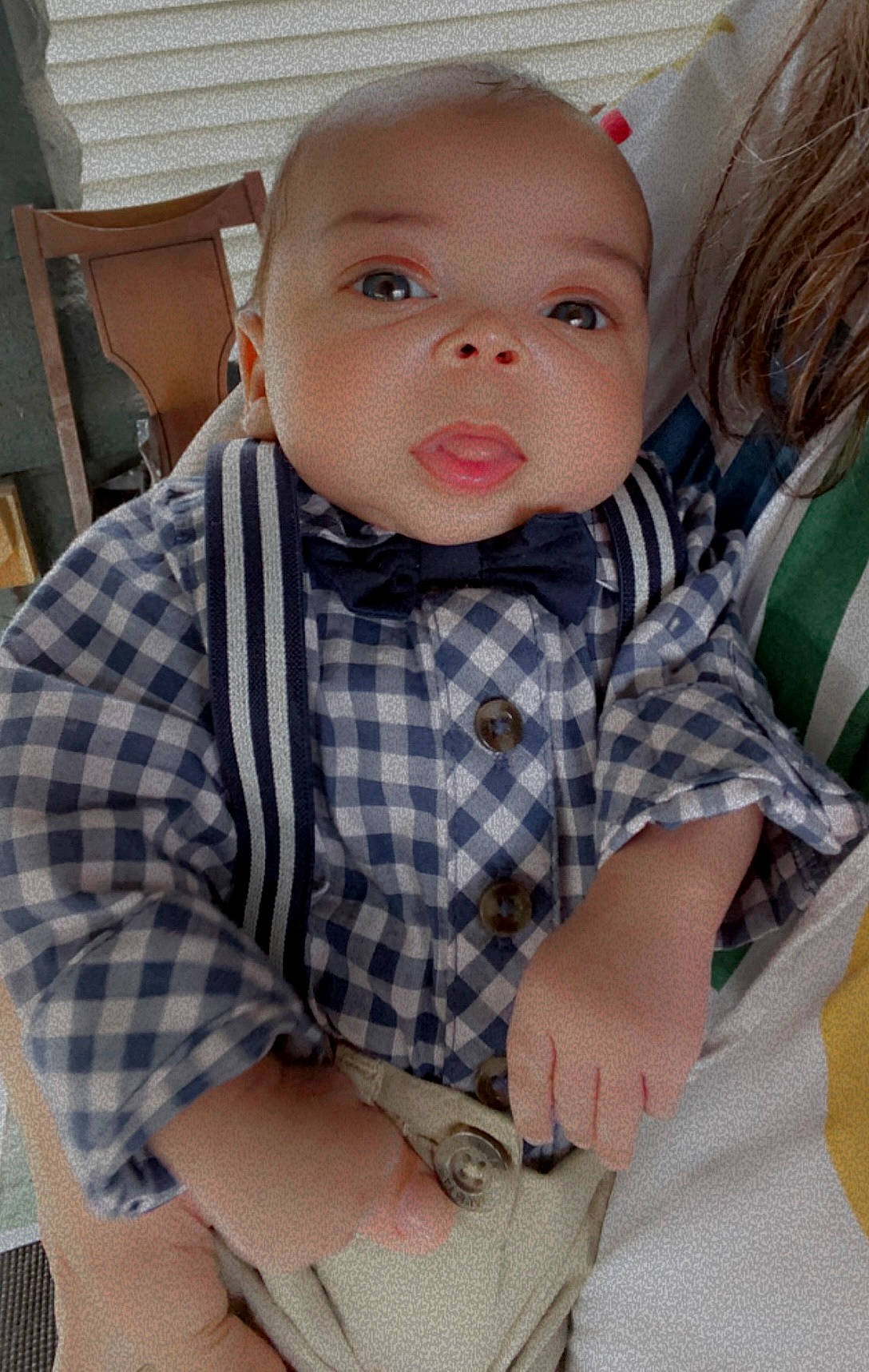 Princeton joined the competition — help win amazing prizes! baby, baby_toddler_clothing, chair, cheek, collar, comfort, dress_shirt, eye, eyelash, head, iris, lip, nose, pattern, person, plaid, skin, sleeve, tartan, textile