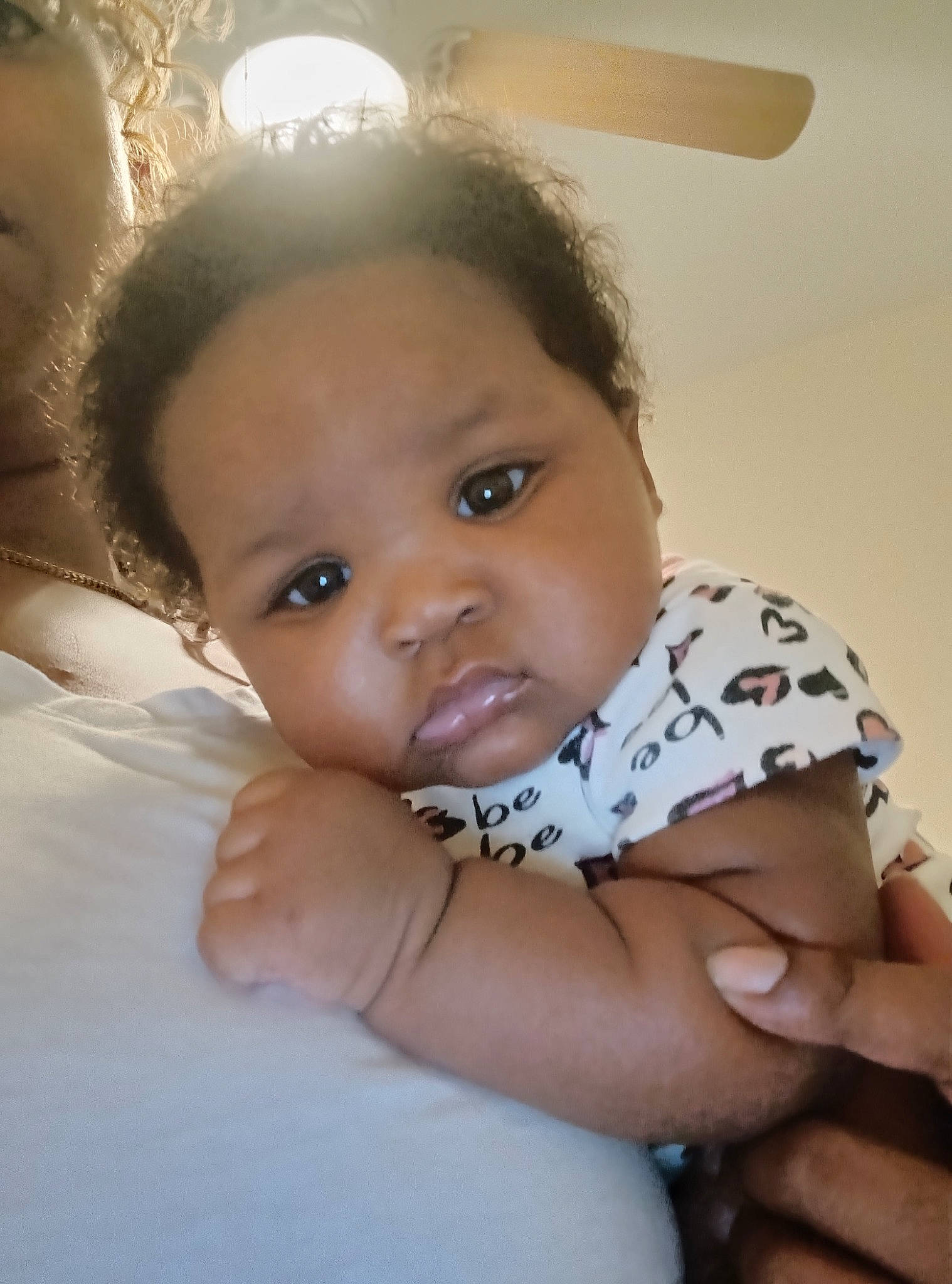Damari joined the competition — help win amazing prizes! baby_toddler_clothing, cheek, chin, comfort, dress, ear, eyebrow, eyelash, facial_expression, flash_photography, gesture, happy, human_body, iris, lip, mouth, neck, nose, person, skin