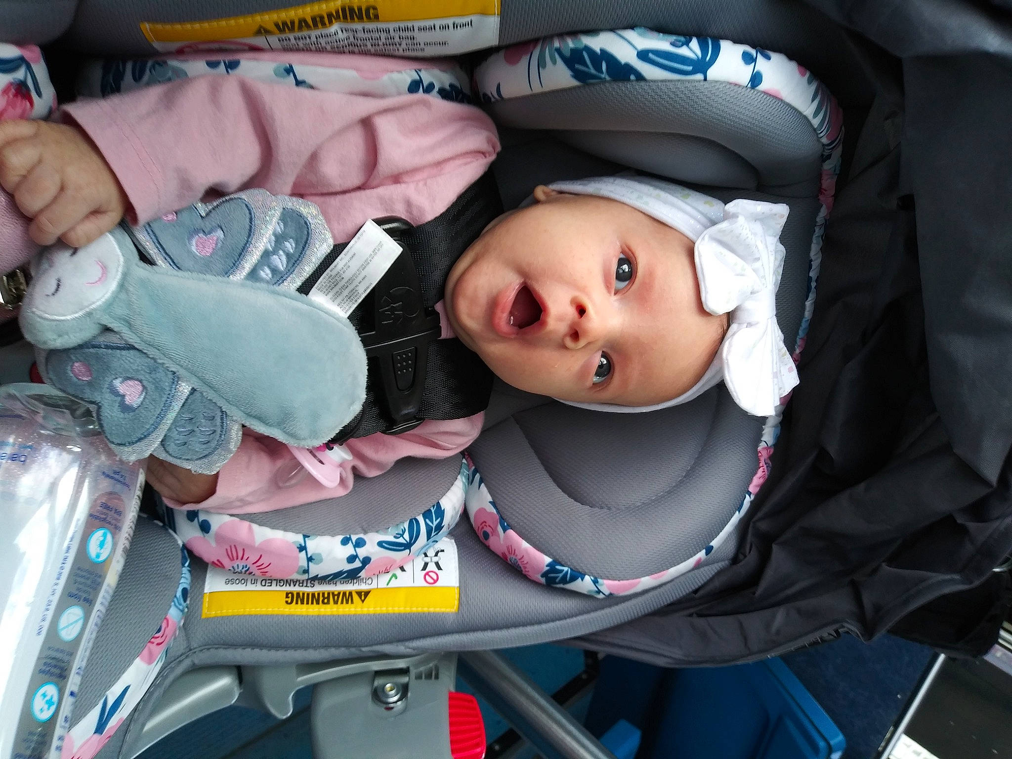 Evelyn Rose joined the competition — help win amazing prizes! baby, baby_carriage, baby_in_car_seat, baby_products, car_seat, cheek, child, headwear, helmet, person, product, toddler, vacation