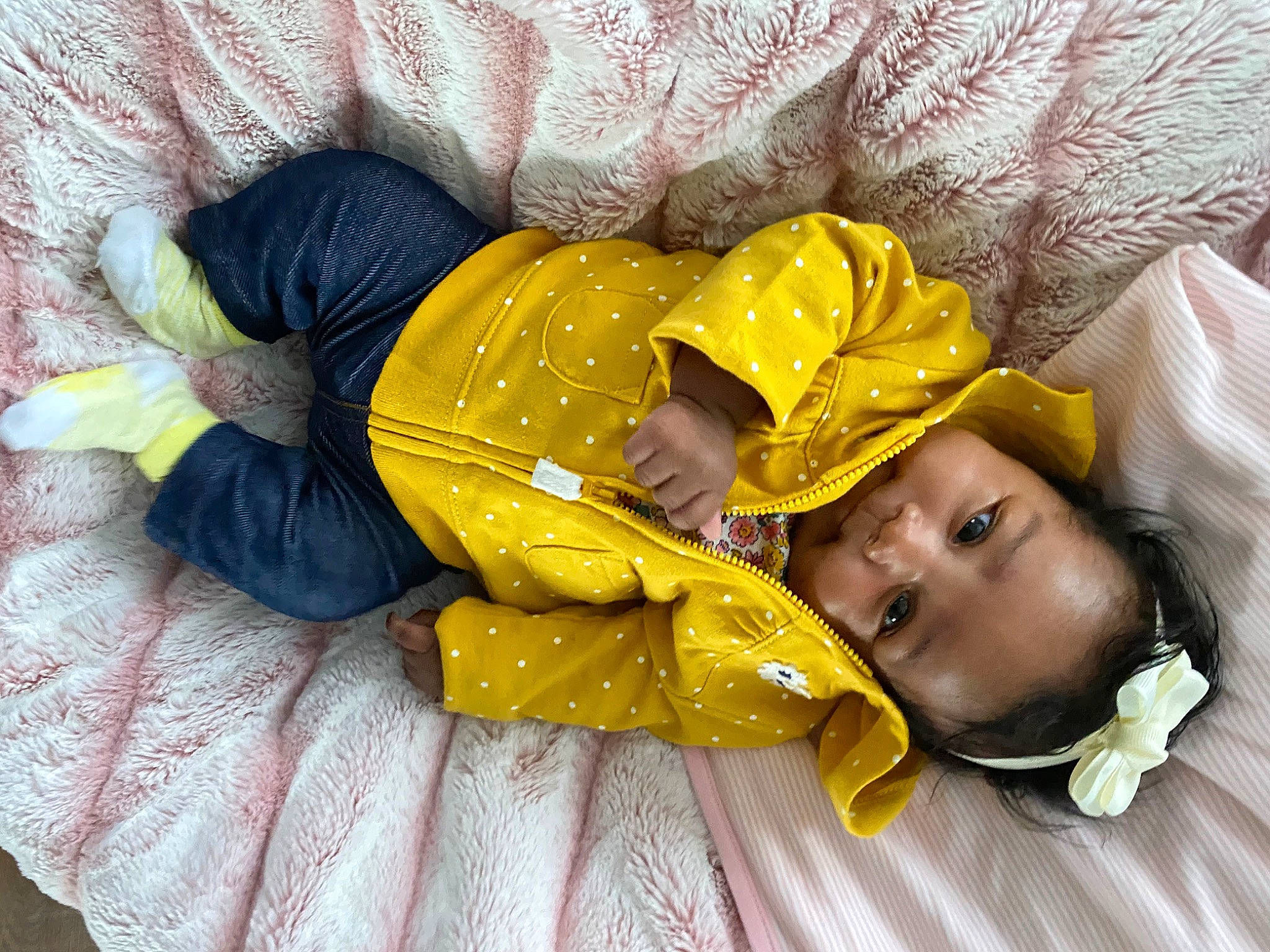 Kylyn joined the competition — help win amazing prizes! baby, baby_products, baby_sleeping, baby_toddler_clothing, bedtime, child, comfort, happy, headgear, linens, mammal, nap, person, plant, purple, room, sleep, smile, textile, toddler